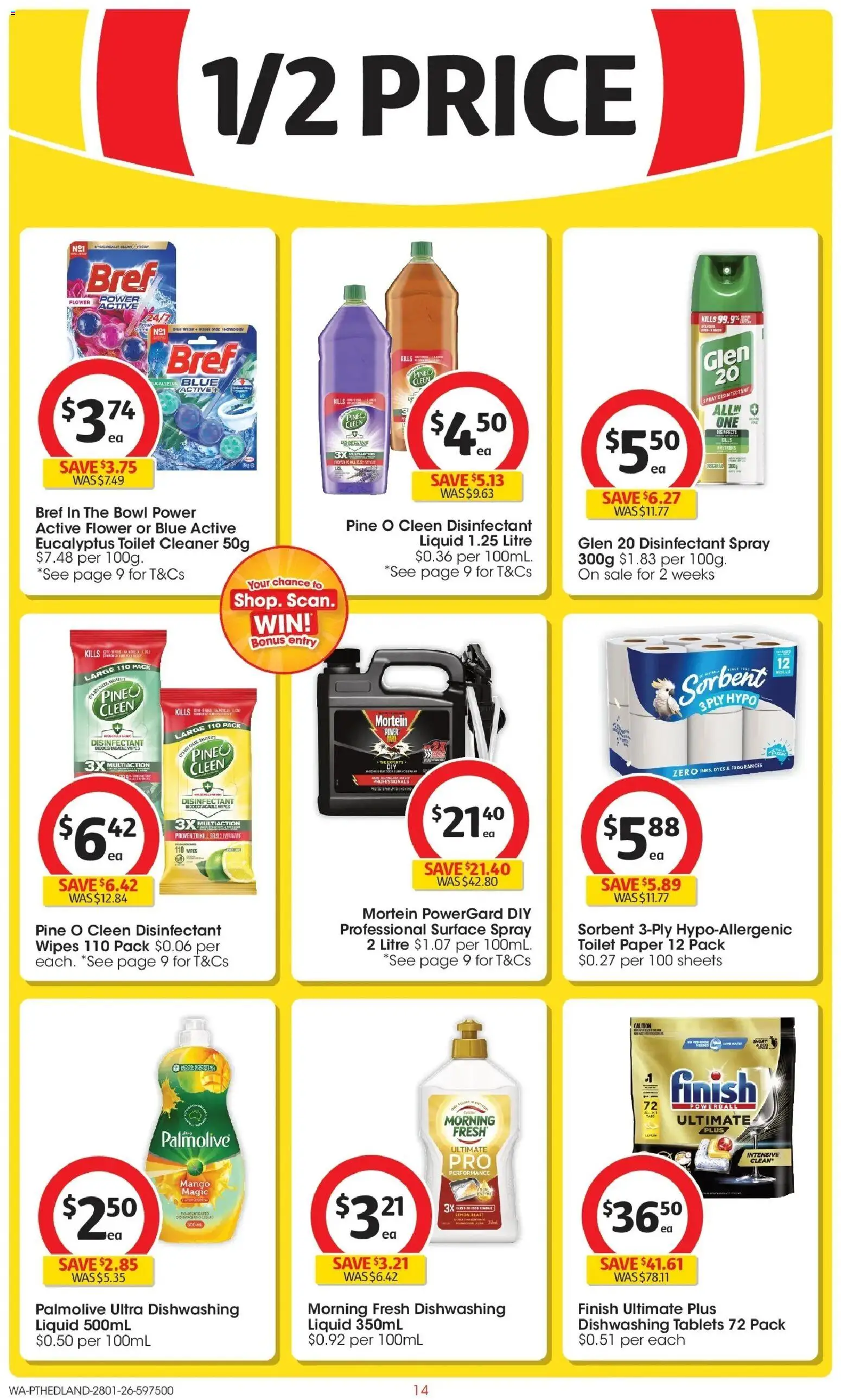 Coles catalogue - valid from 28.01.2026 | Page: 14 | Products: Toilet, Cleaner, Toilet paper, Lemon