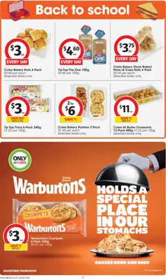 Preview of Coles  Catalogue  - valid from 21.01.2026 | Page: 9 | Products: Crumpets, Butter, Bakery
