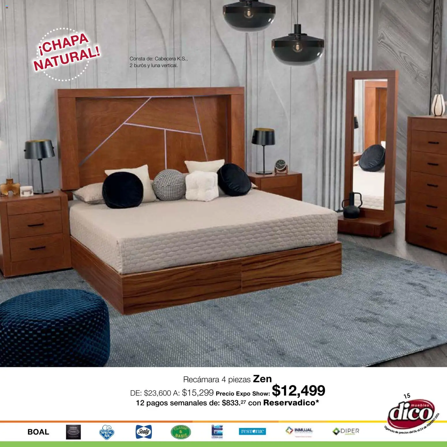 Nuevas ofertas de Muebles Dico válidas en toda la República Mexicana desde el 06.02.2026. ¡Encuentra las mejores ofertas en Muebles Dico catálogo Expo Show! | Página: 15