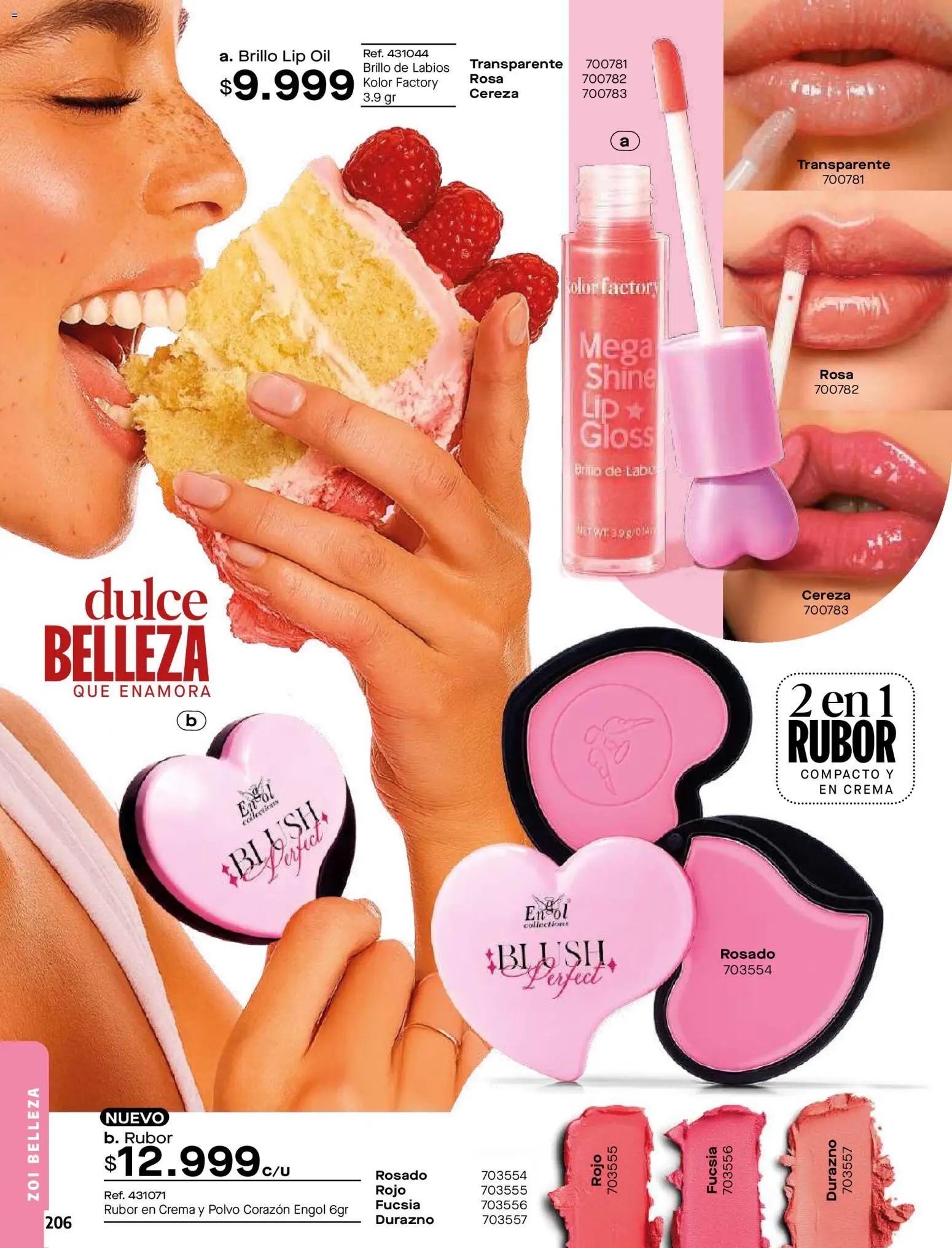 Carmel revista - valida desde el 01.03.2026 | Página: 206 | Productos: Crema, Brillo, Polvo, Brillo de labios