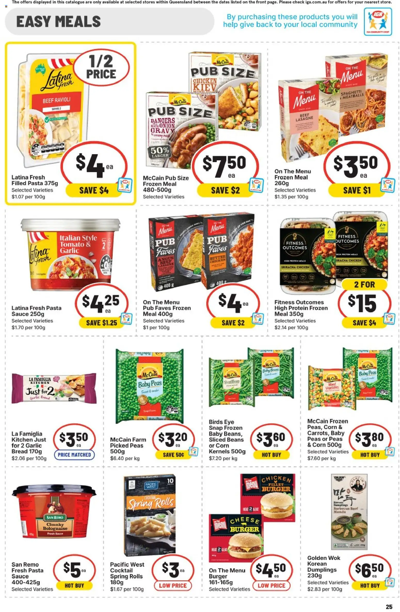IGA catalogue - valid from 11.03.2026 | Page: 27 | Products: Chicken, Pasta, Vegetables, Sauce