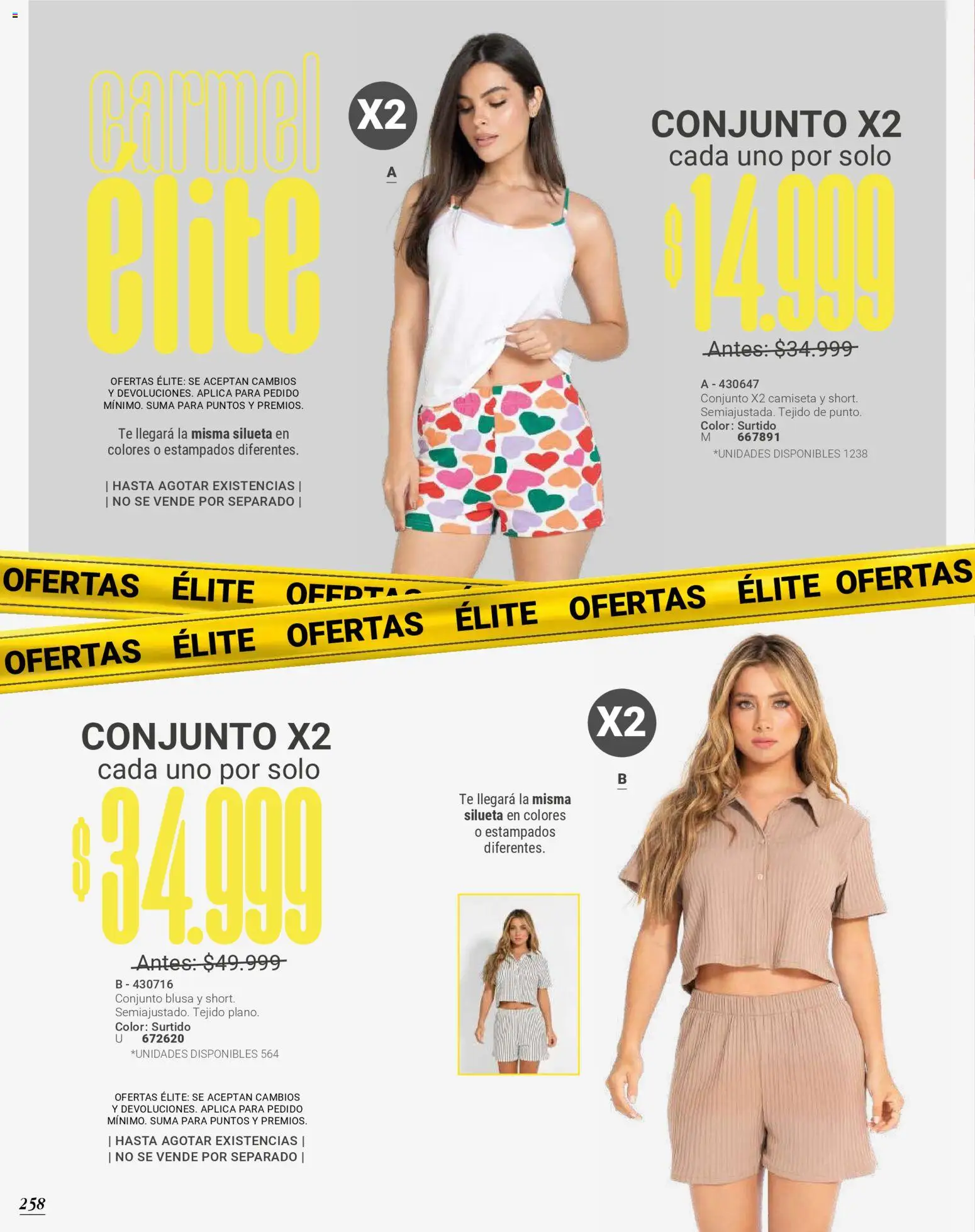 Carmel revista - valida desde el 01.04.2026 | Página: 258 | Productos: Té, Camiseta, Conjunto, Blusa