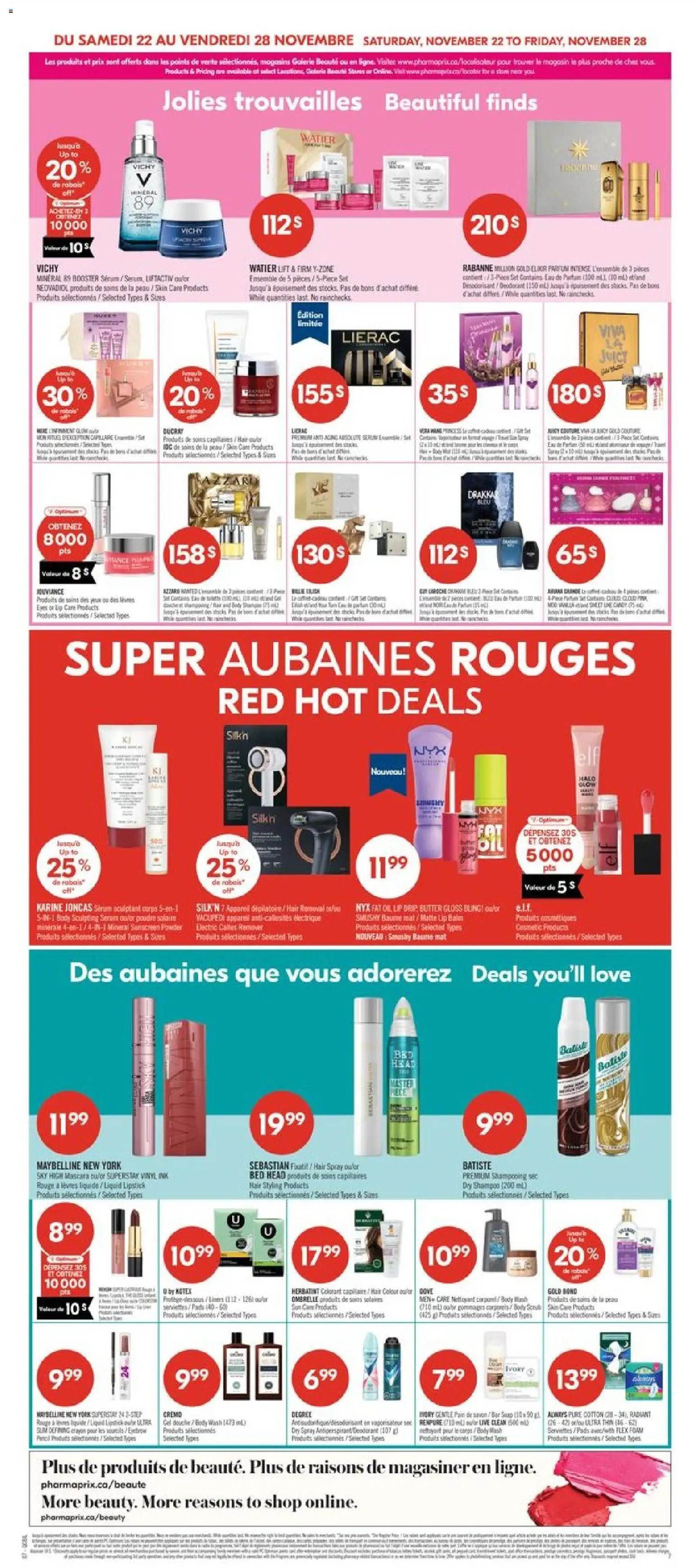 Pharmaprix flyer valid from 22.11.2025 | Page: 12 | Products: Robot, Powder, Sunscreen, Body wash