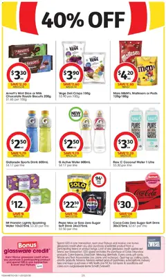Preview of Coles Catalogue NSW - valid from 05.11.2025 | Page: 28 | Products: Opal, Pepsi, Sugar, Pepsi Max