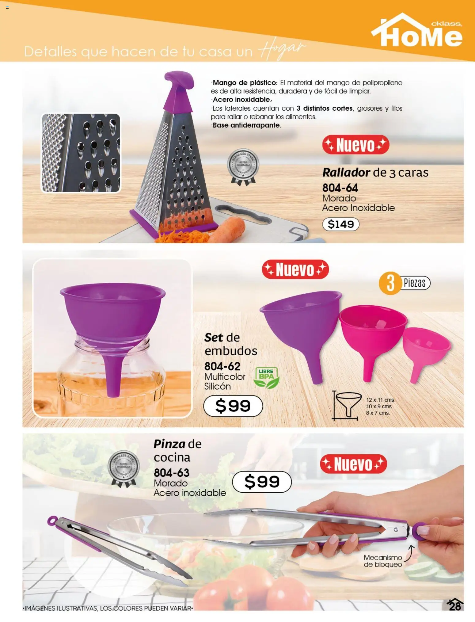 Nuevas ofertas de Cklass válidas en toda la República Mexicana desde el 02.01.2026. ¡Encuentra las mejores ofertas en Cklass catálogo Home! | Página: 29 | Productos: Mango, Cocina, Pinza