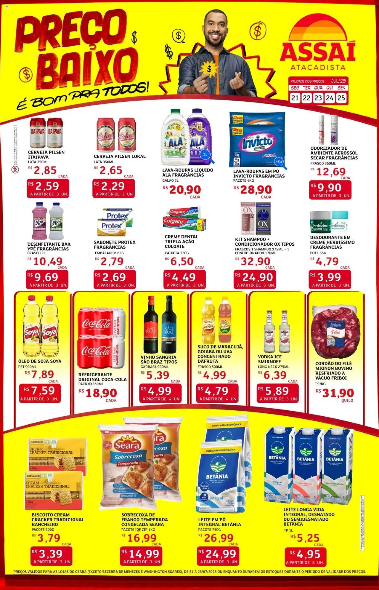 Assaí Atacadista Folheto - válido de 21.07.2025 | Página: 1 | Produtos: Óleo, Suco, Sabonete, Frango