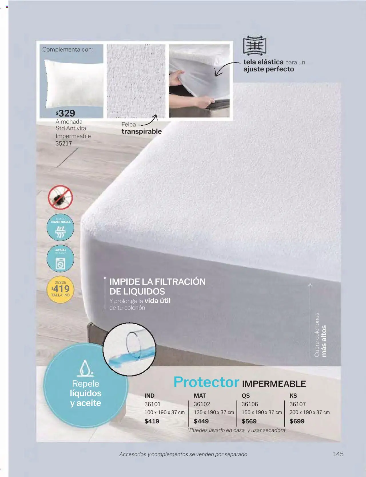 Nuevas ofertas de Vianney válidas en toda la República Mexicana desde el 24.01.2025. ¡Encuentra las mejores ofertas en Vianney catálogo Chavos! | Página: 147 | Productos: Aceite, Colchón, Almohada