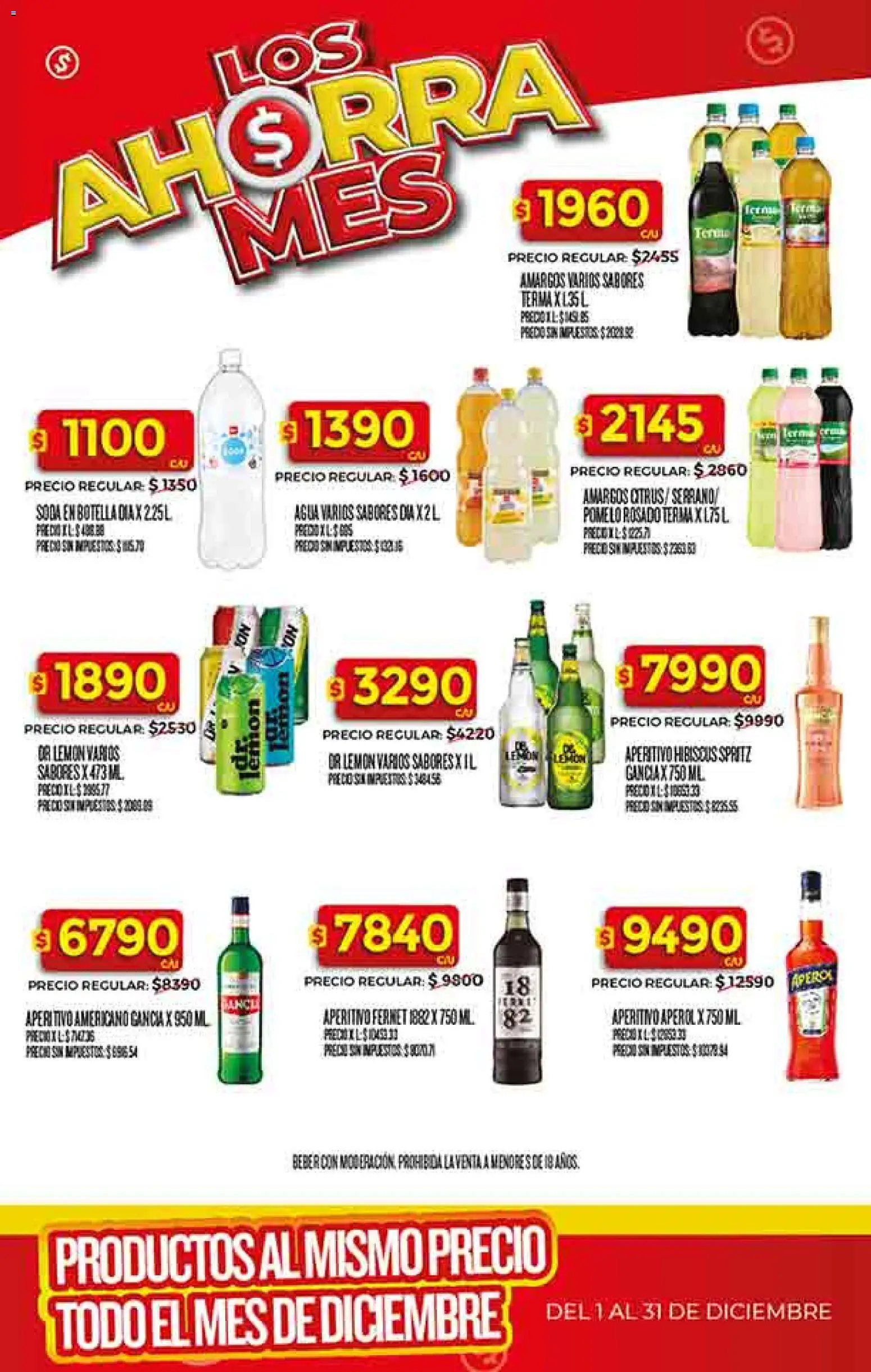 Dia - Ofertas - Salta y Jujuy │ válido desde el 10.12.2025 | Página: 48 | Productos: Botella, Fernet, Soda, Agua