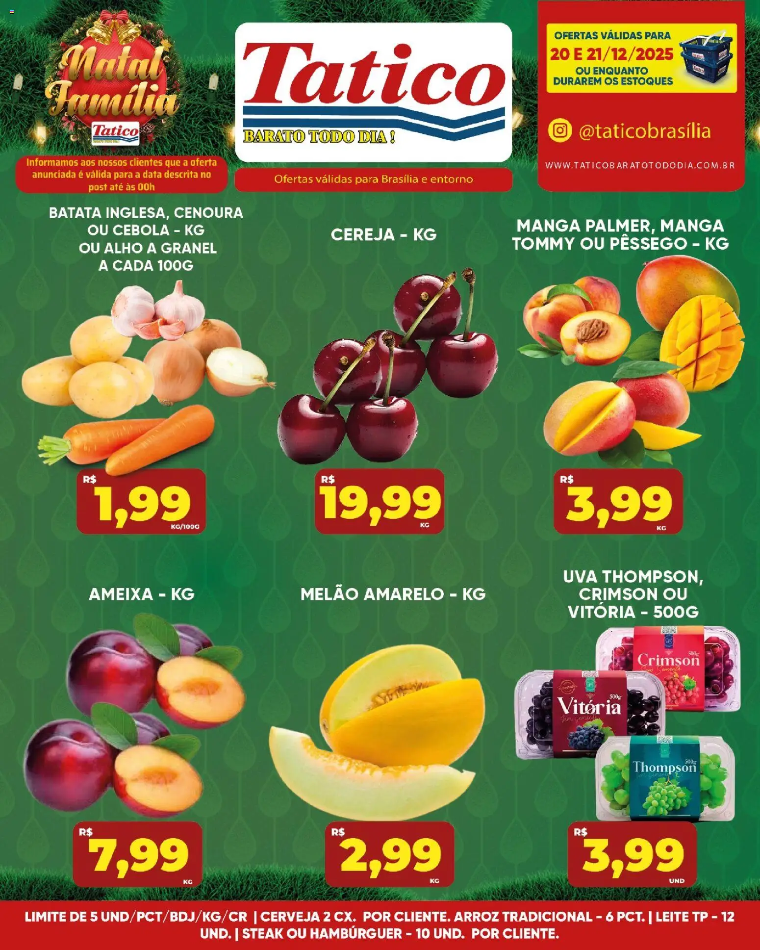 Tatico Folheto - válido de 20.12.2025 | Página: 15 | Produtos: Alho, Cerveja, Hambúrguer, Ameixa