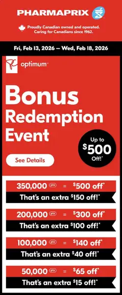 Preview of Pharmaprix - Event from shop Pharmaprix valid from 11.02.2026