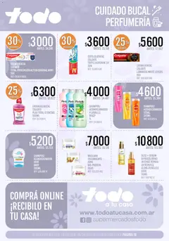 Vista previa Supermercados TODO - Ofertas válido desde el 25.03.2026 | Página: 19 | Productos: Cepillo, Máscara, Enjuague bucal, Crema