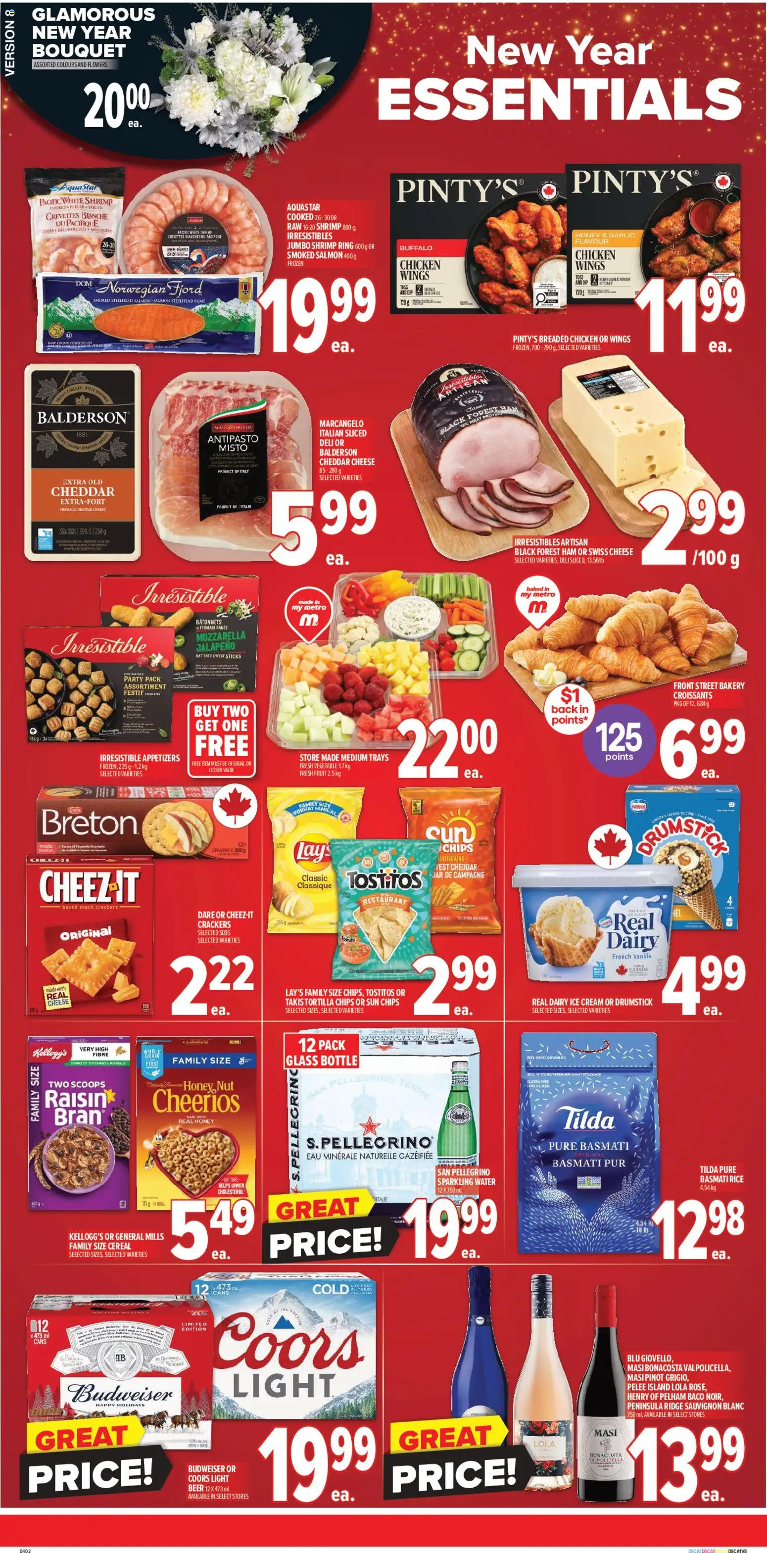 Metro flyer valid from 25.12.2025 | Page: 2 | Products: Rice, Cheese, Vest, Beer