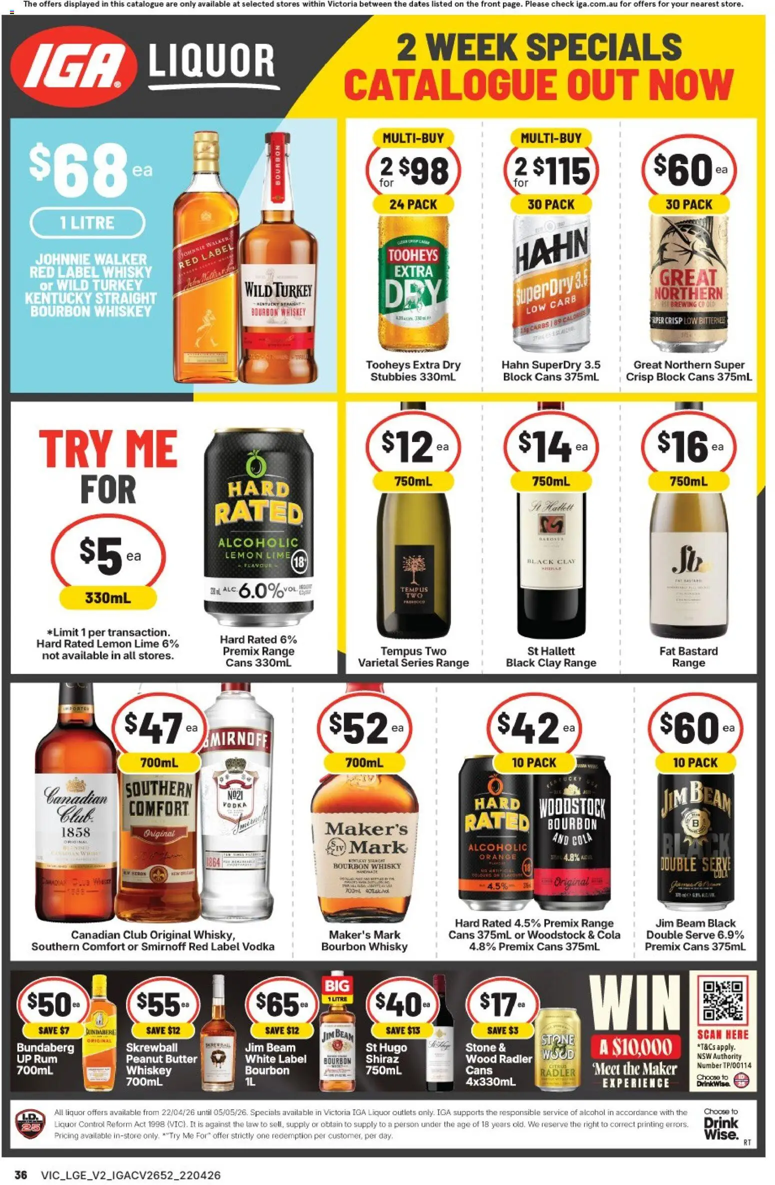 Ritchies catalogue - valid from 22.04.2026 | Page: 2 | Products: Vodka, Whiskey, Rum, Lime