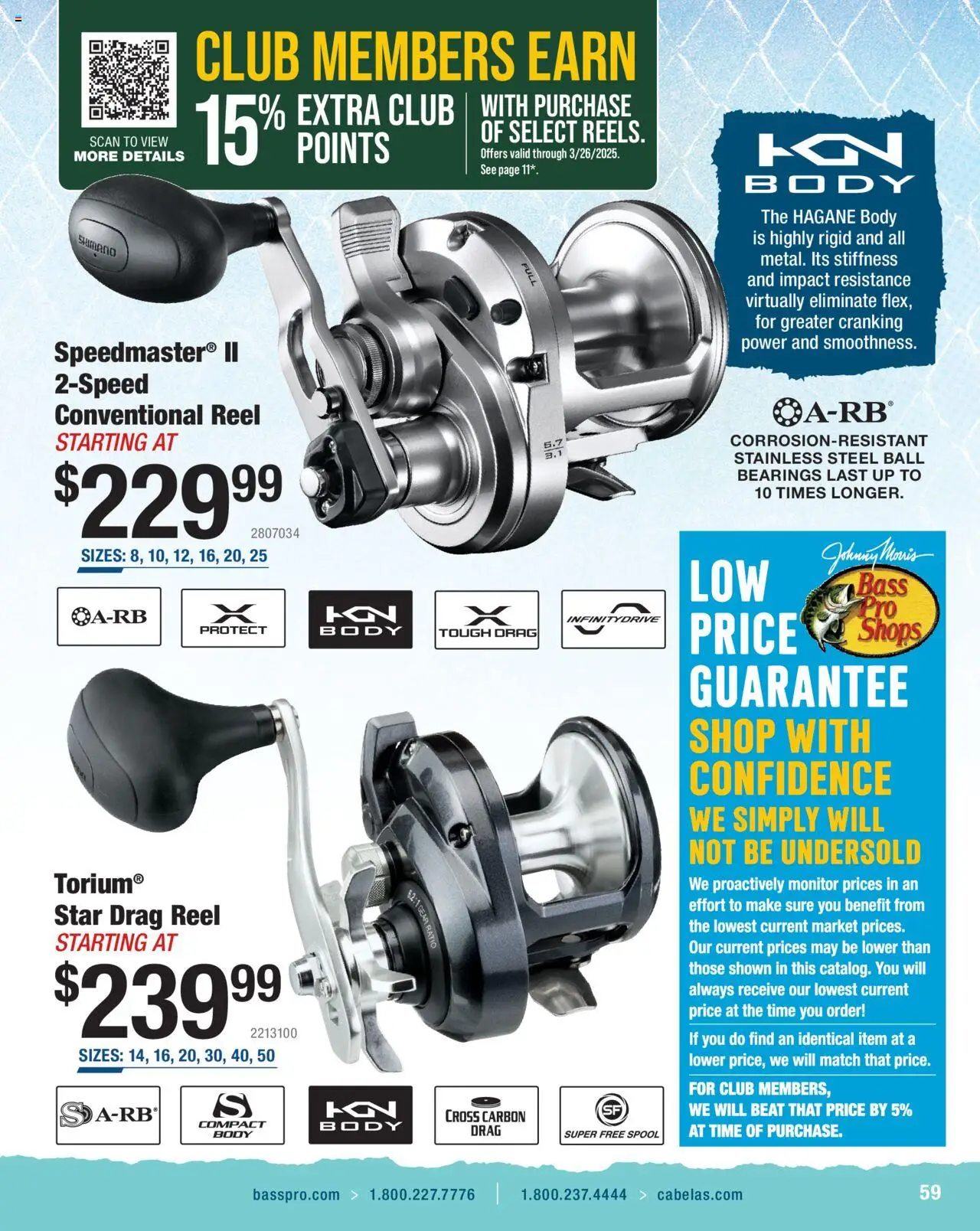 Cabela's Saltwater Specialist 25 - valid from 01.01.2025 | Page: 59 | Products: Bearings, Monitor