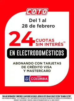 Vista previa Coto - Columbia Electro Febrero válido desde el 01.02.2026