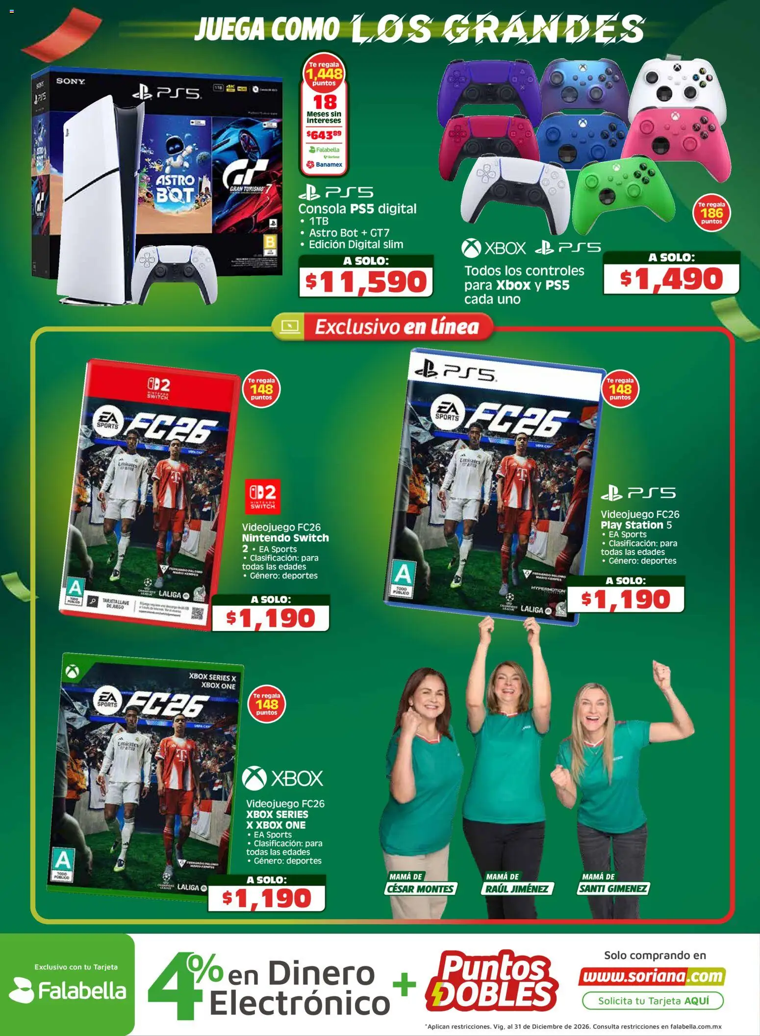 Nuevas ofertas de Soriana válidas en toda la República Mexicana desde el 15.04.2026. ¡Encuentra las mejores ofertas en Soriana En México apoyamos con todo Híper! | Página: 5 | Productos: Té, Xbox