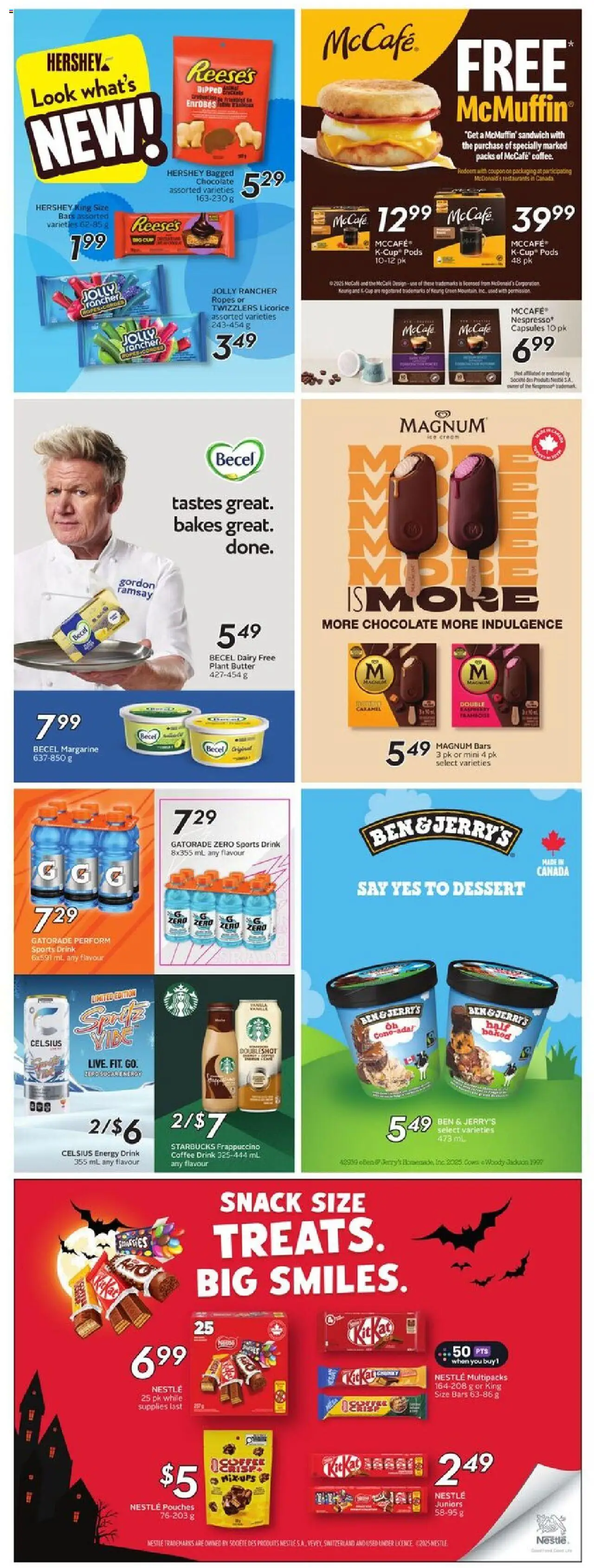 Safeway flyer valid from 02.10.2025 | Page: 24 | Products: Ice cream, Butter, Coffee, Chocolate