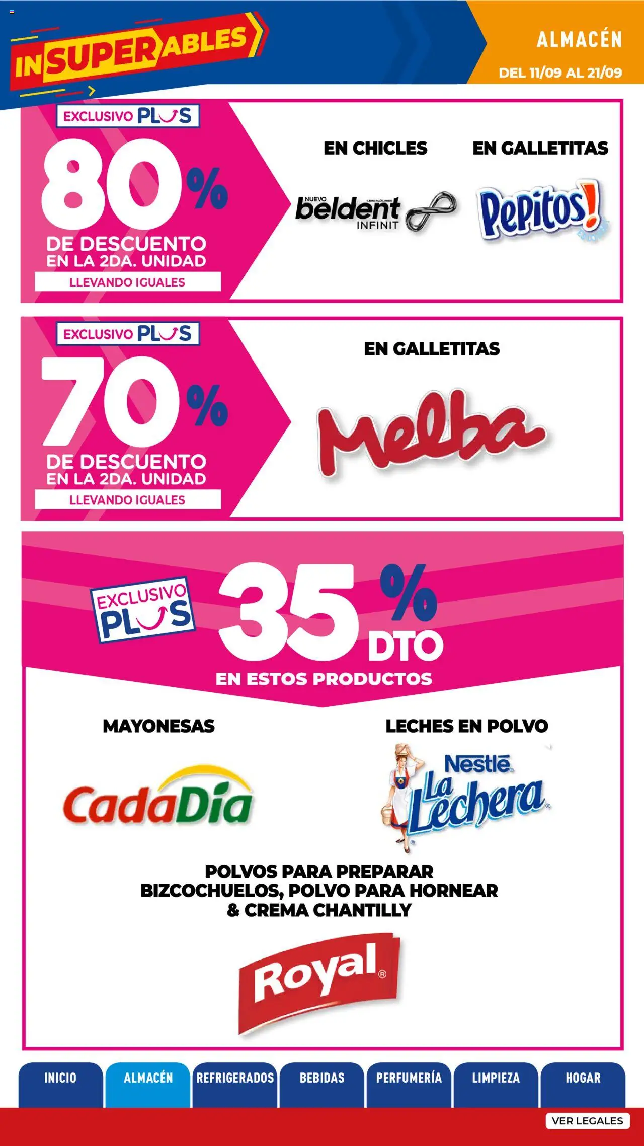 La Anonima - Insuperables - z3 │ válido desde el 11.09.2025 | Página: 8 | Productos: Galletitas, Chicles, Polvo, Crema