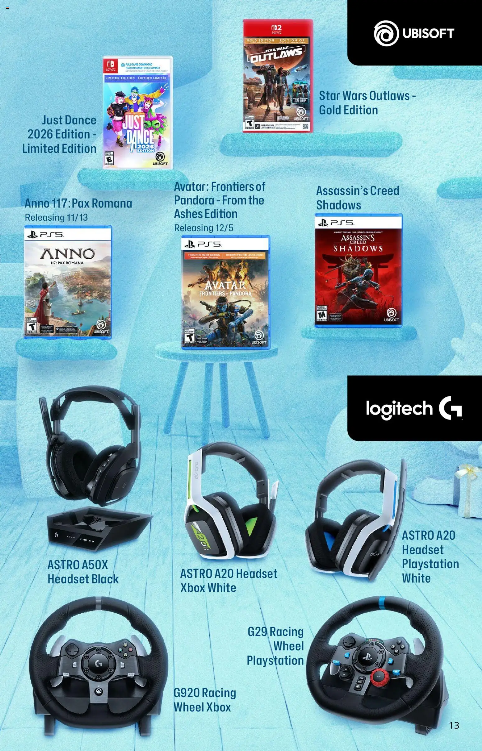 GameStop Holiday Gift Guide - valid from 01.11.2025 | Page: 13 | Products: Switch, Playstation, Xbox, Headset