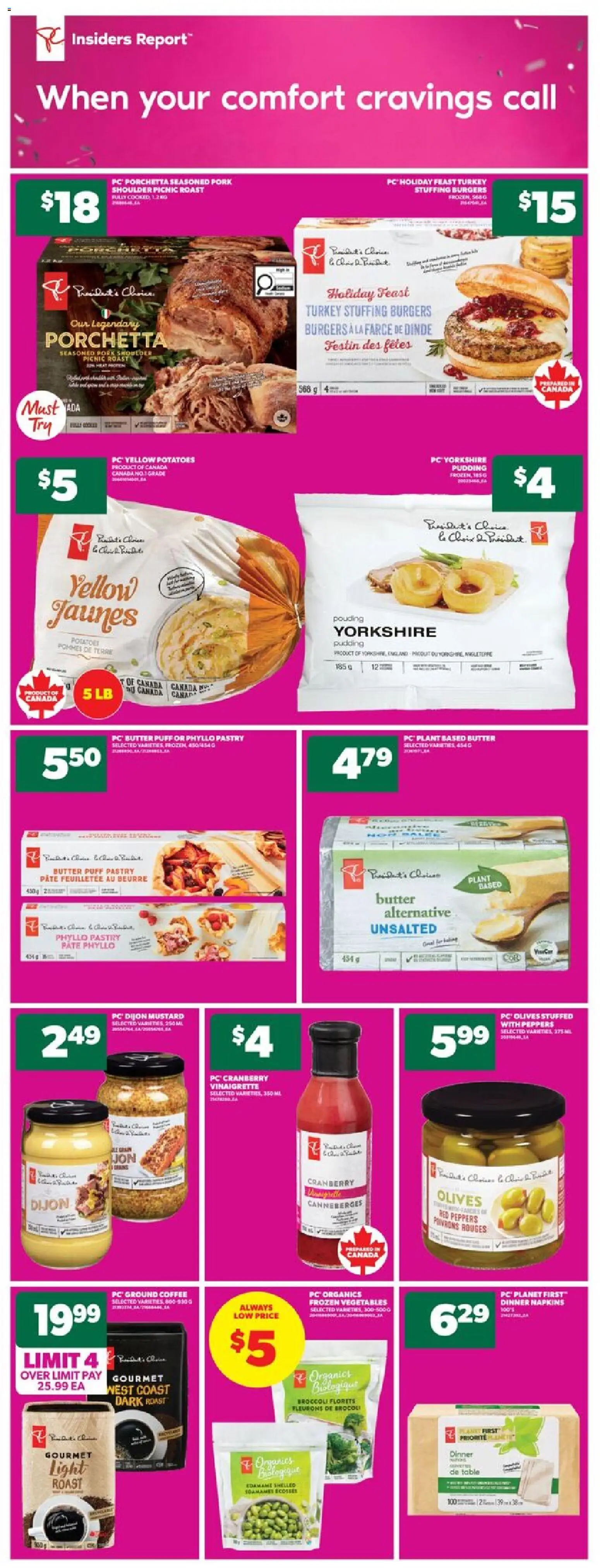 Real Canadian Superstore flyer valid from 04.12.2025 | Page: 10 | Products: PC, Potatoes, Table, Coffee