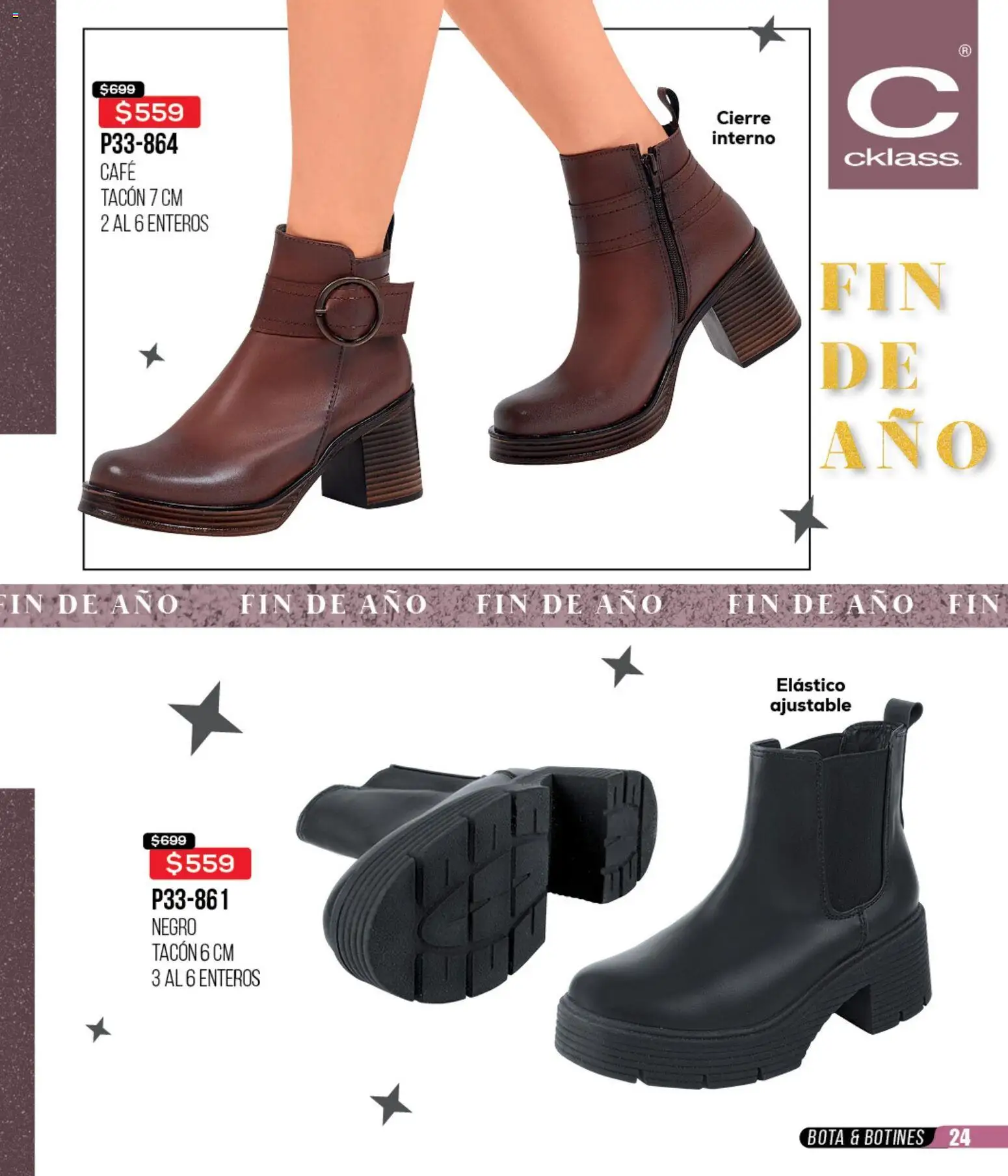 Nuevas ofertas de Cklass válidas en toda la República Mexicana desde el 02.01.2026. ¡Encuentra las mejores ofertas en Cklass catálogo Rebajas de Inicio de Año Ropa! | Página: 260 | Productos: Café, Botines