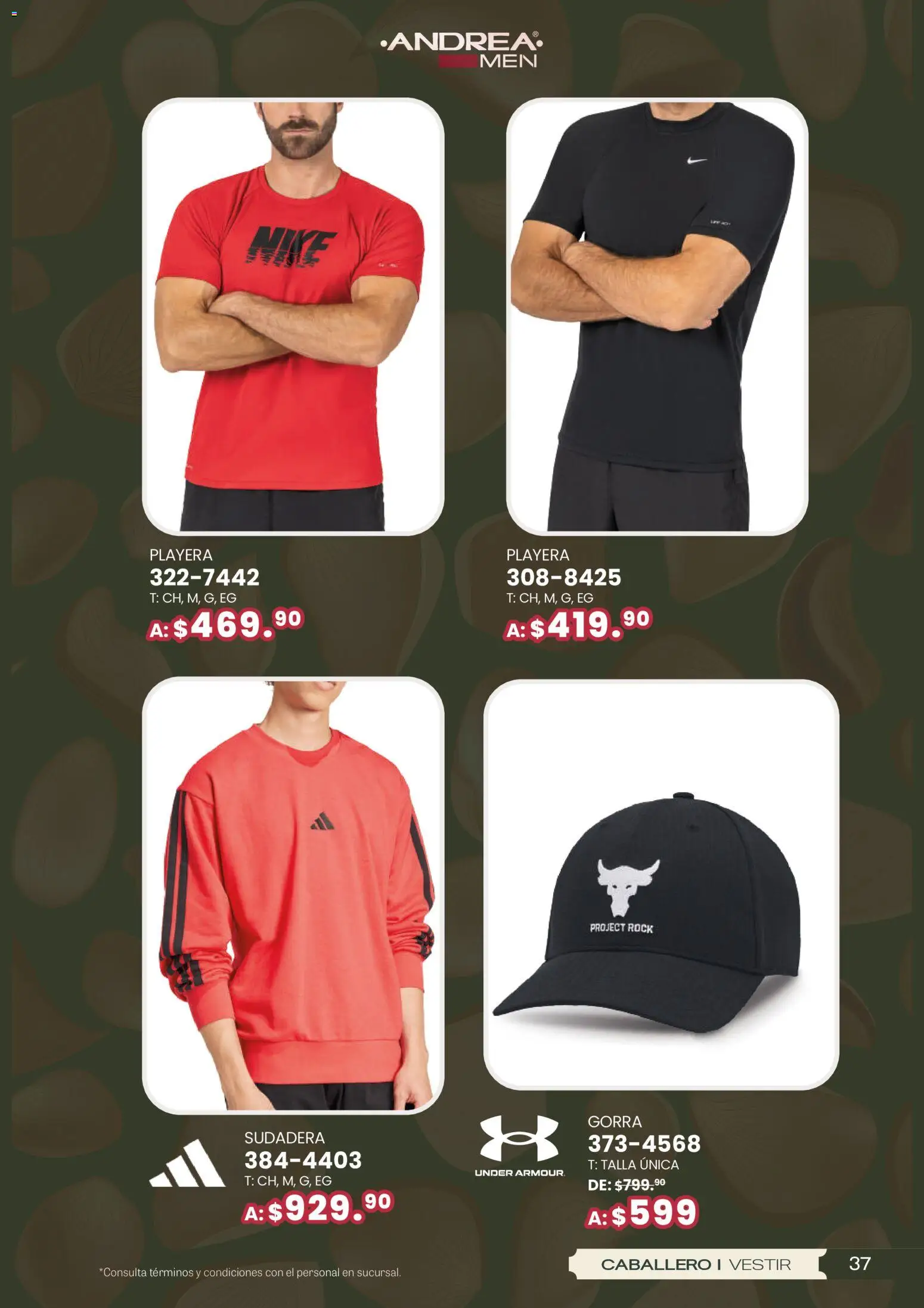 Nuevas ofertas de Andrea válidas en toda la República Mexicana desde el 25.01.2026. ¡Encuentra las mejores ofertas en Andrea catálogo San Vatentín! | Página: 37 | Productos: Gorra, Sudadera, Playera