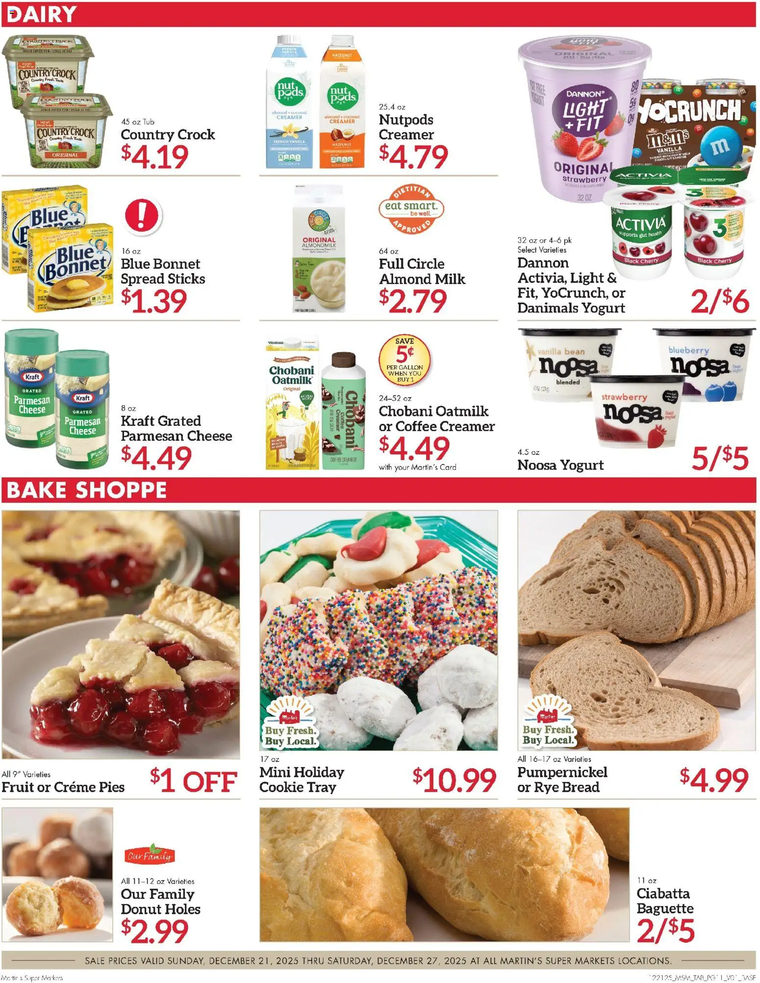 Martin’s Weekly Ad - valid from 21.12.2025 | Page: 15 | Products: Milk, Yogurt, Bread, Coffee