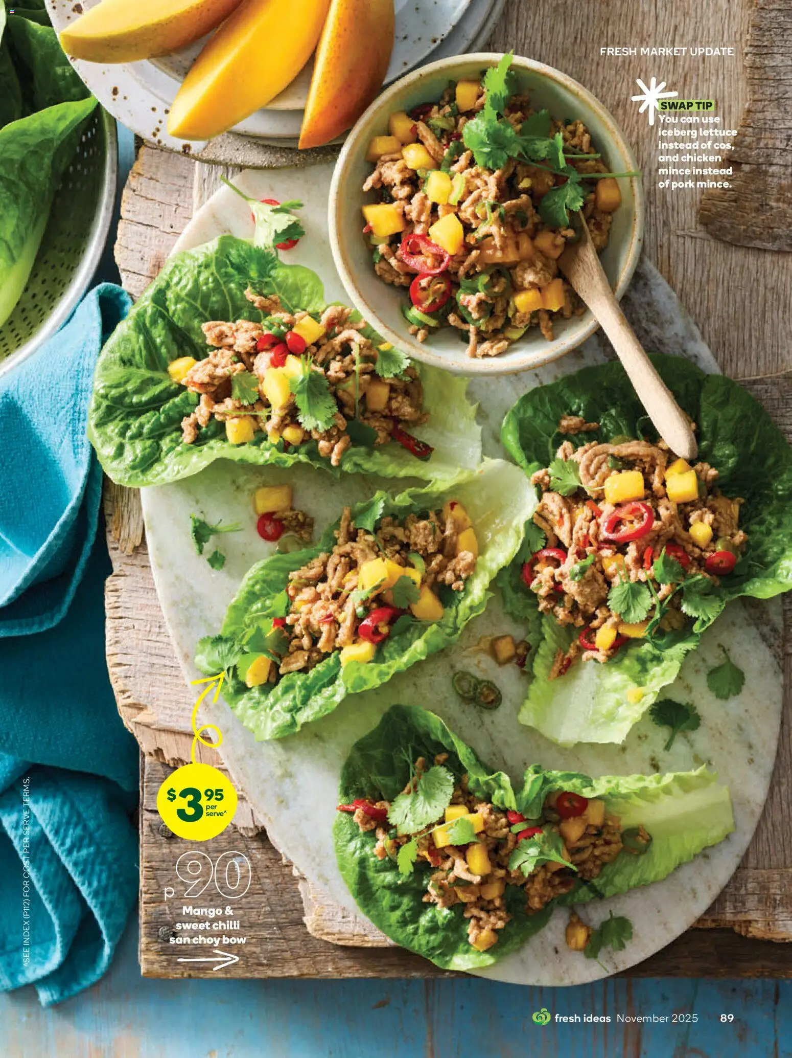 Woolworths catalogue - valid from 01.11.2025 | Page: 89 | Products: Pork, Lettuce, Mango, Chilli