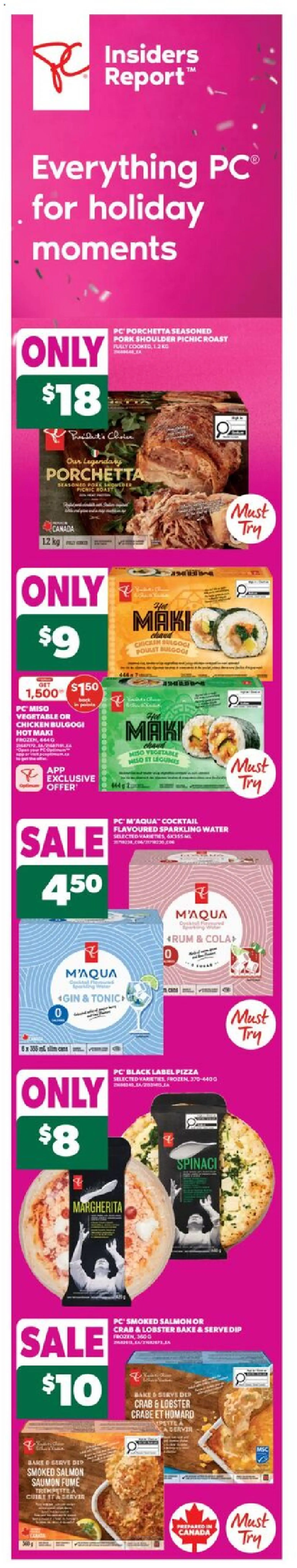 Real Canadian Superstore flyer valid from 13.11.2025 | Page: 2 | Products: PC, Pizza, Chicken, Pork