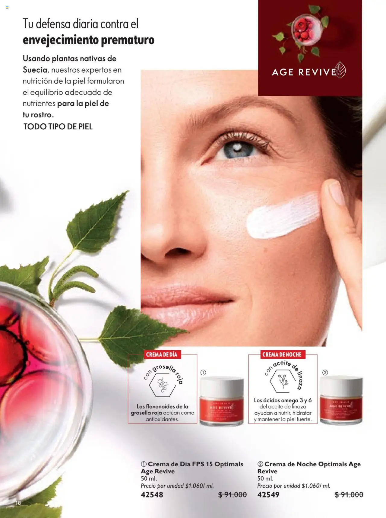 Oriflame revista - valida desde el 12.07.2025 | Página: 18 | Productos: Crema, Aceite