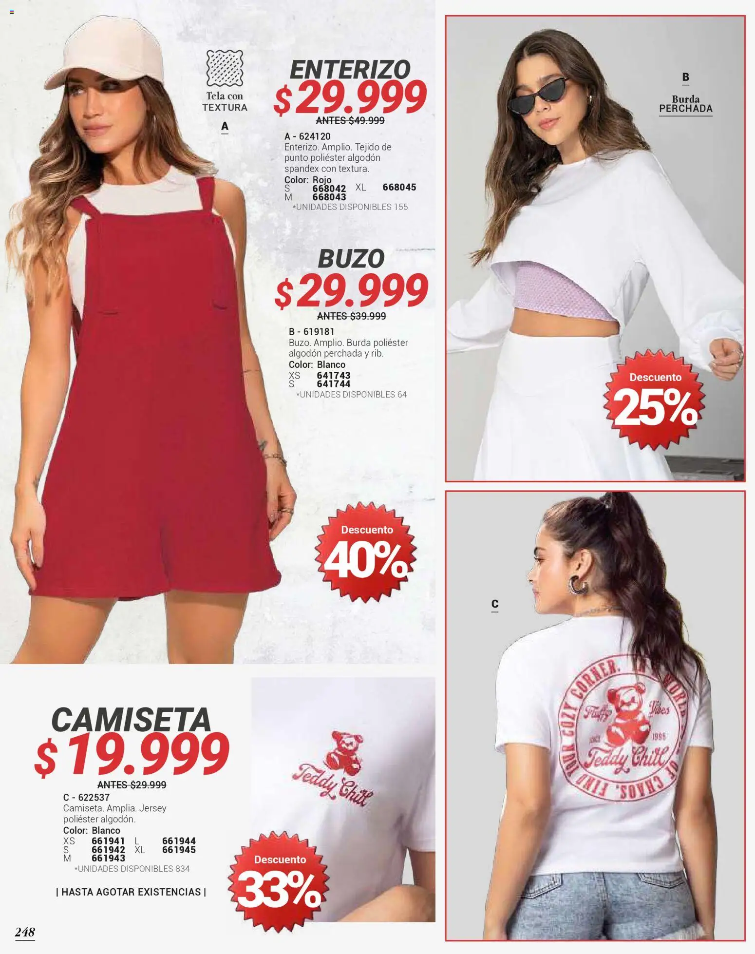 Carmel revista - valida desde el 01.03.2026 | Página: 248 | Productos: Algodón, Buzo, Camiseta, Enterizo