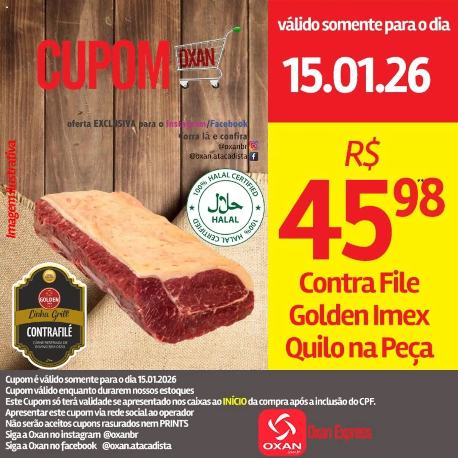 Oxan Atacadista Folheto - válido de 15.01.2026 | Página: 2 | Produtos: Grill, Contra filé, Carne