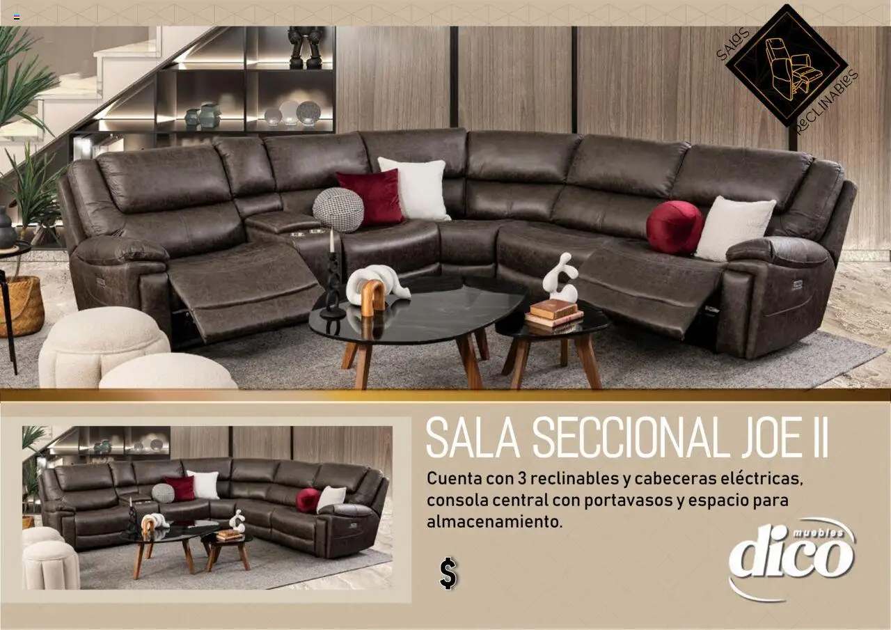 Nuevas ofertas de Muebles Dico válidas en toda la República Mexicana desde el 25.09.2025. ¡Encuentra las mejores ofertas en Muebles Dico - Catálogo Salas reclinables! | Página: 14