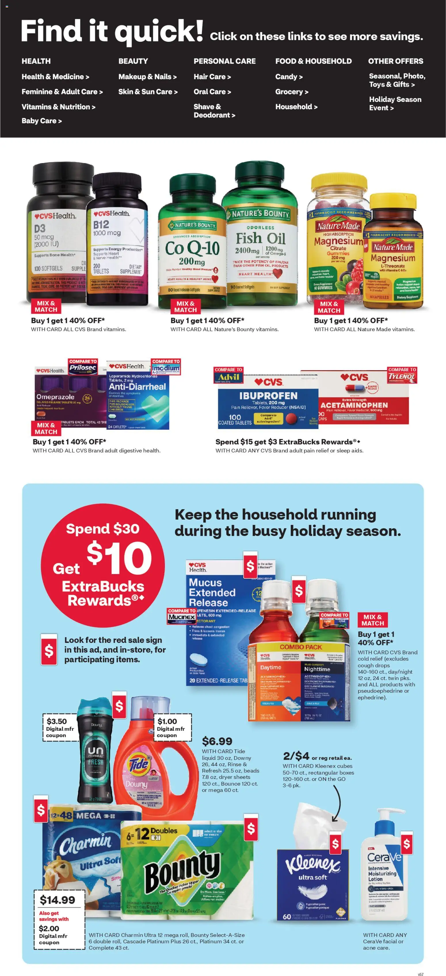 CVS Pharmacy Weekly Ad - WA - valid from 21.12.2025 | Page: 4 | Products: Magnesium, Deodorant, Fish, Dryer