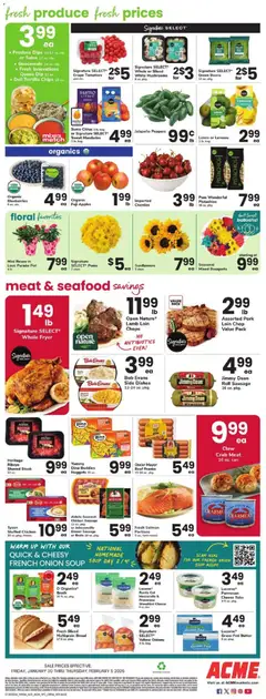 Preview of Acme weekly ads valid from 30.01.2026 | Page: 3 | Products: Peppers, Pork, Tomatoes, Bag