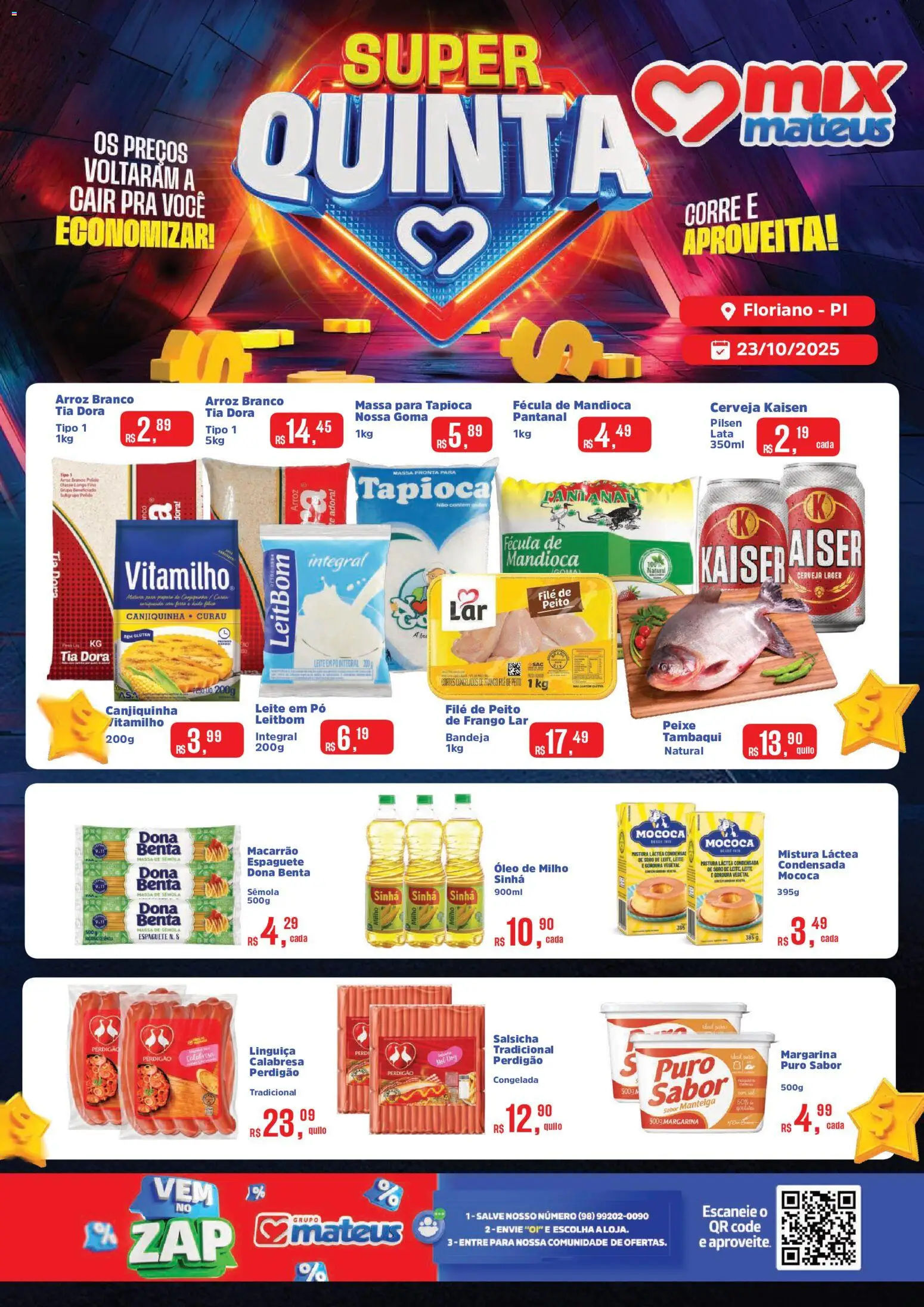 Mateus Folheto - válido de 23.10.2025 | Página: 1 | Produtos: Pó, Leite, Bandeja, Leite em pó