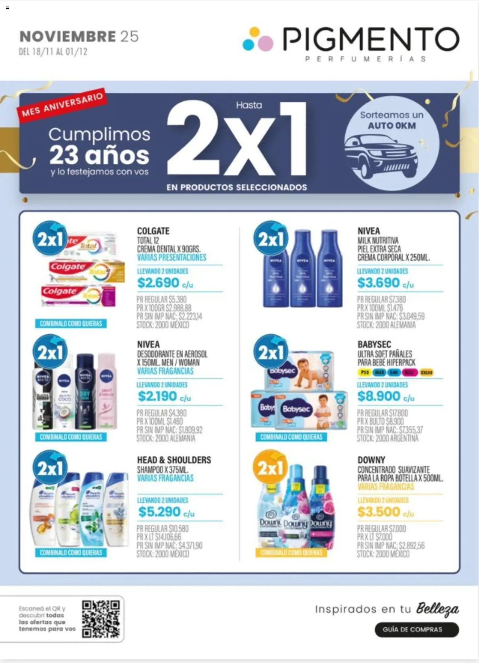 Pigmento catálogo │ válido desde el 18.11.2025 | Página: 1 | Productos: Shampoo, Ropa, Suavizante, Crema