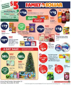 Preview of Family Dollar weekly ads valid from 23.11.2025