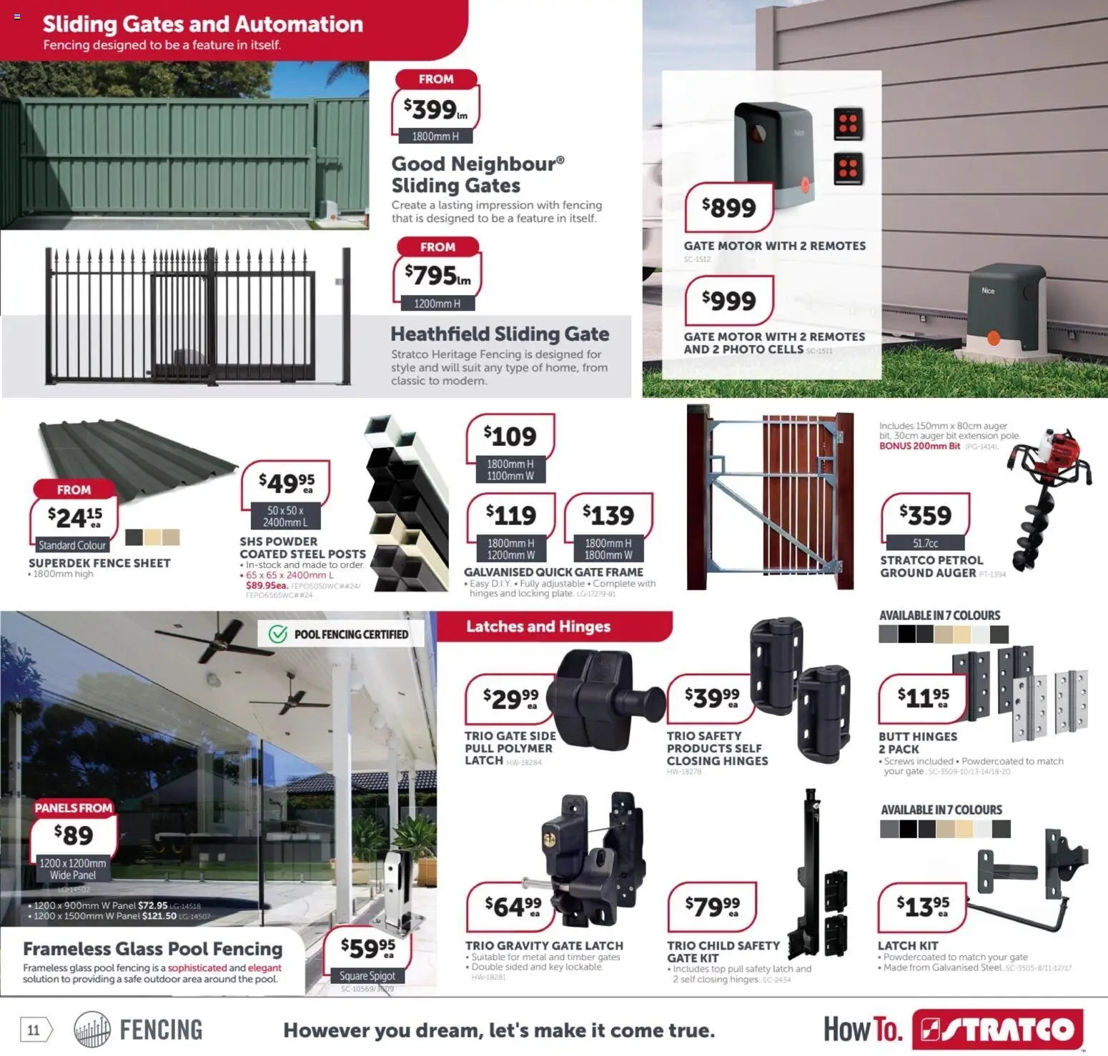 Stratco catalogue - valid from 23.01.2026 | Page: 11 | Products: Gate, Powder, Suit, Safe