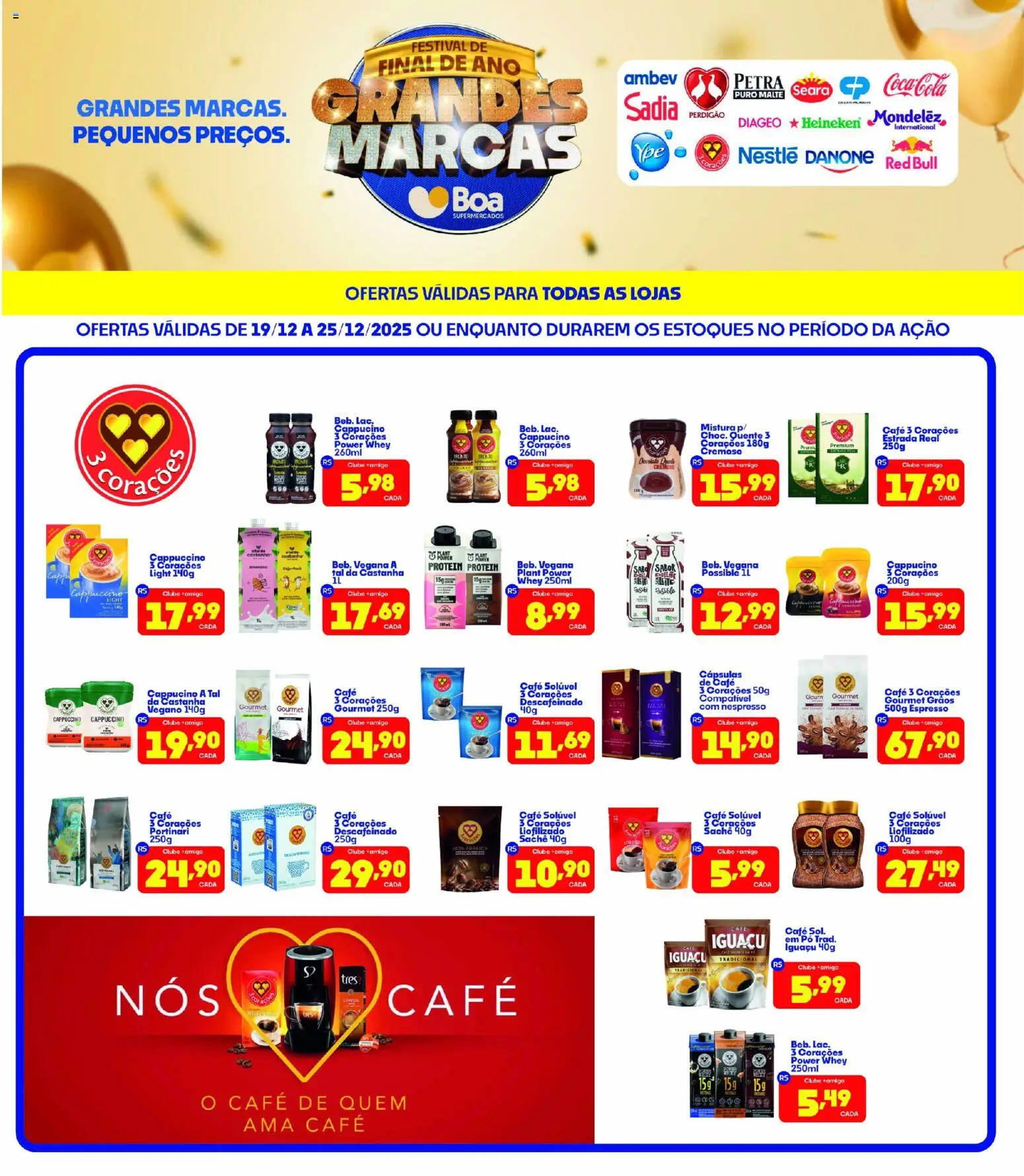 Boa Supermercados Folheto - válido de 19.12.2025 | Página: 1 | Produtos: Pó, Café, Heineken, Café solúvel