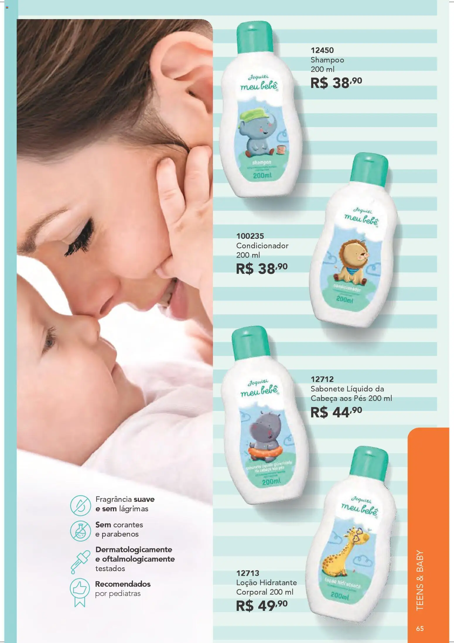 Jequiti Folheto - válido de 28.03.2026 | Página: 65 | Produtos: Shampoo, Fragrância, Condicionador, Sabonete