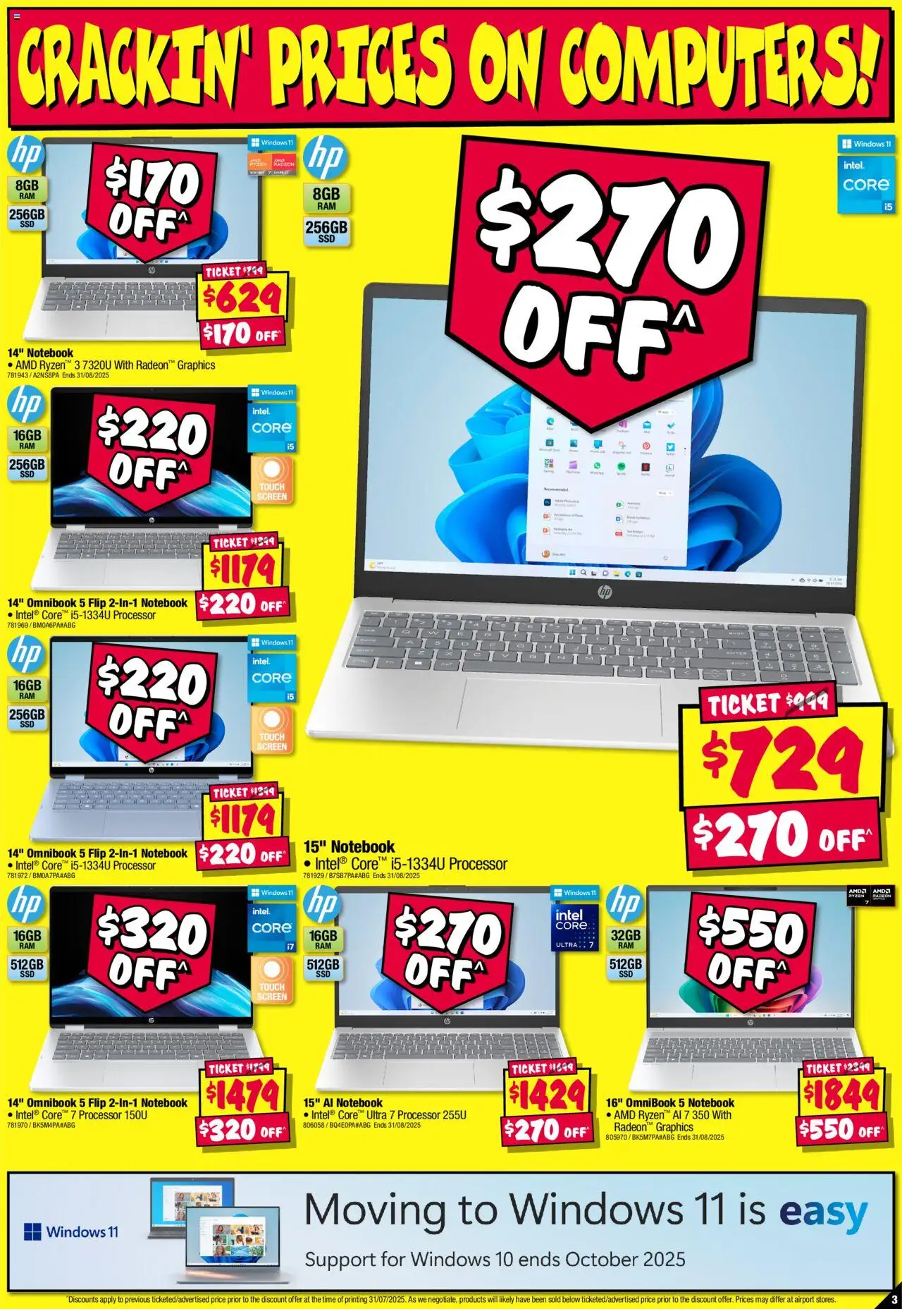 JB Hi-Fi catalogue - valid from 14.08.2025 | Page: 3 | Products: Notebook, Screen