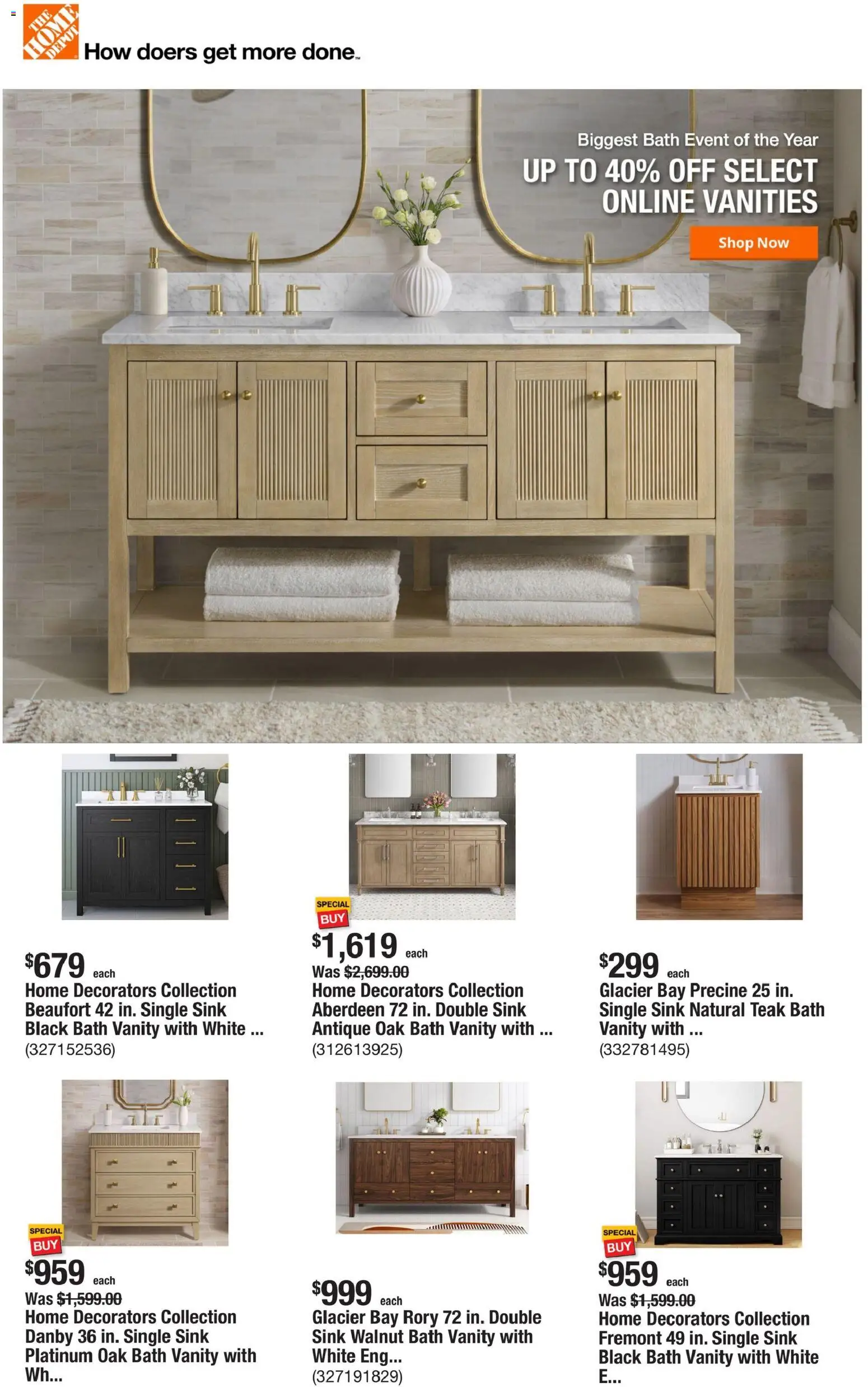 Home Depot Weekly Ad - NY - valid from 29.01.2026 | Page: 1 | Products: Bath