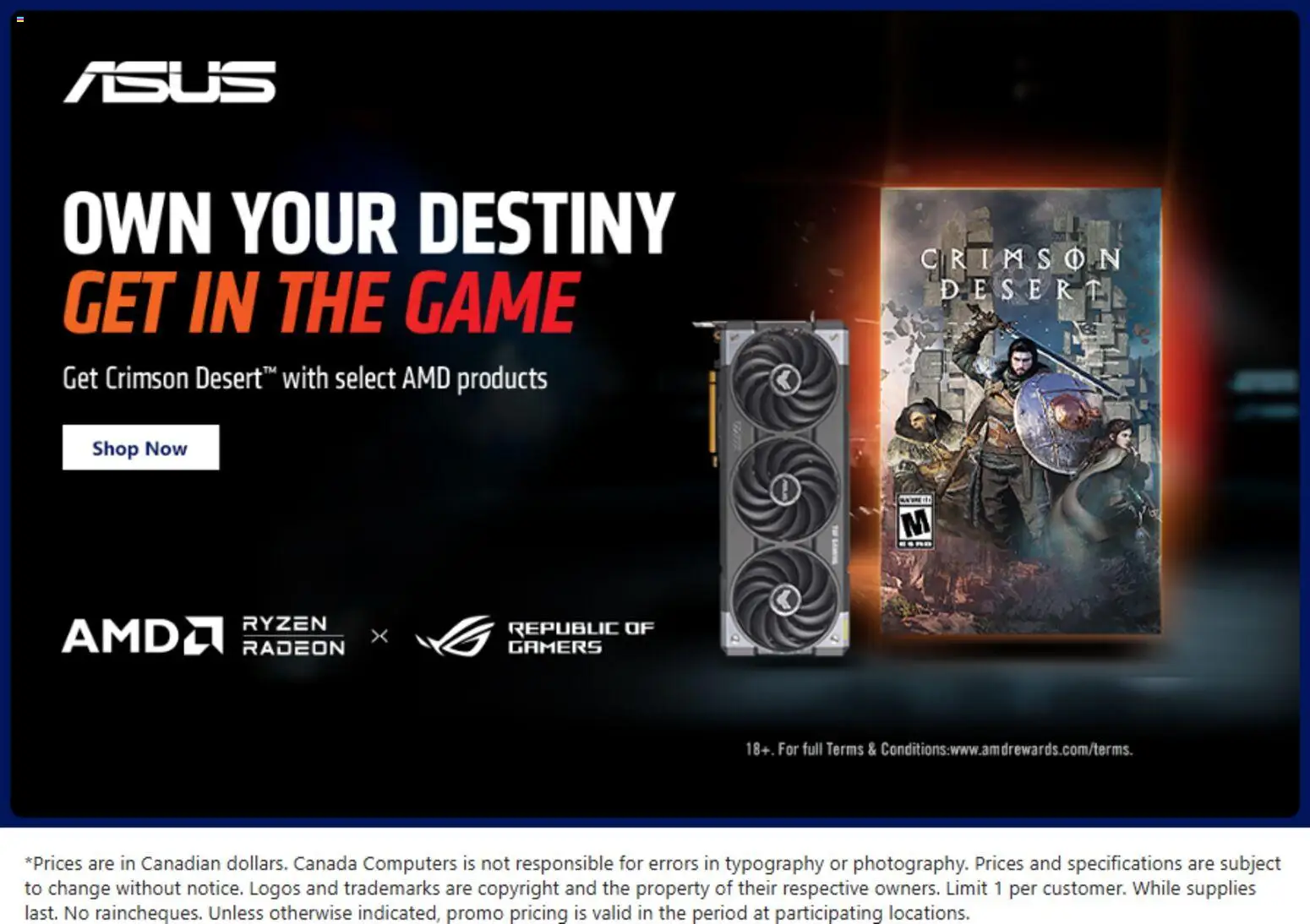 Canada Computers flyer valid from 06.03.2026 | Page: 1 | Products: Game