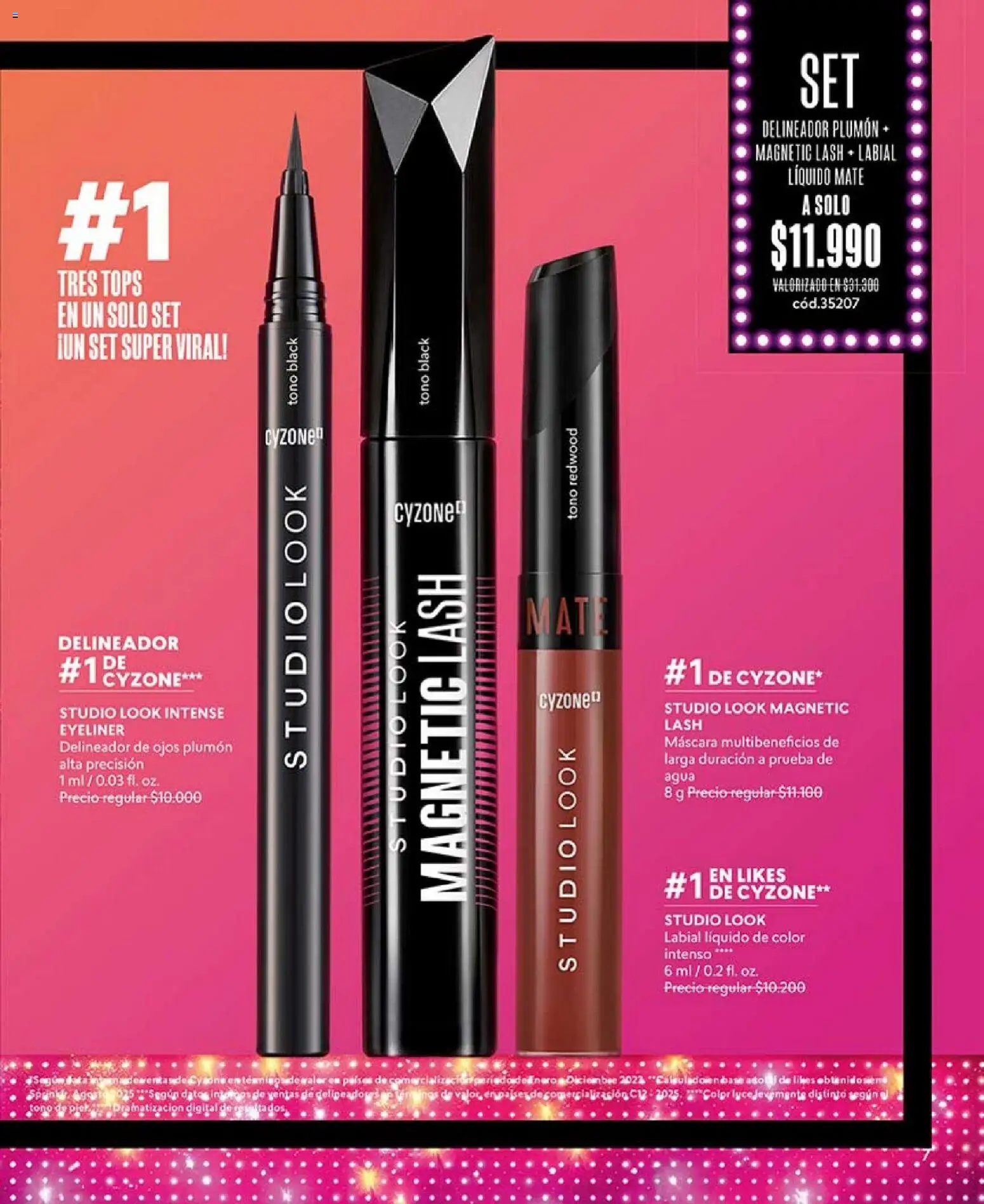 Catálogo CyZone Campaña 2 │ válido desde el 16.01.2026 | Página: 7 | Productos: Agua, Delineador, Plumón, Base