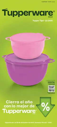 Vista previa de Tupperware catálogo, nuevo folleto de la tienda, válido en México a partir del 01.12.2025