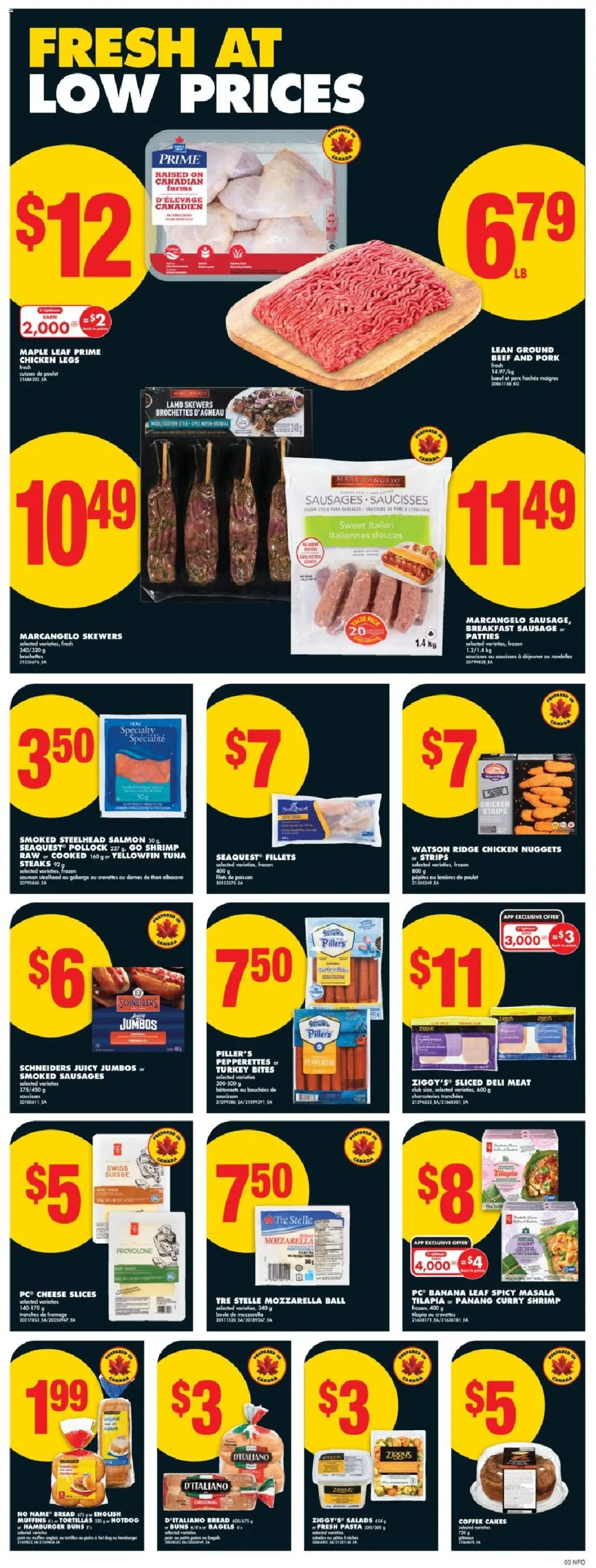No Frills flyer valid from 14.08.2025 | Page: 4 | Products: Beef, PC, Ridge, Chicken