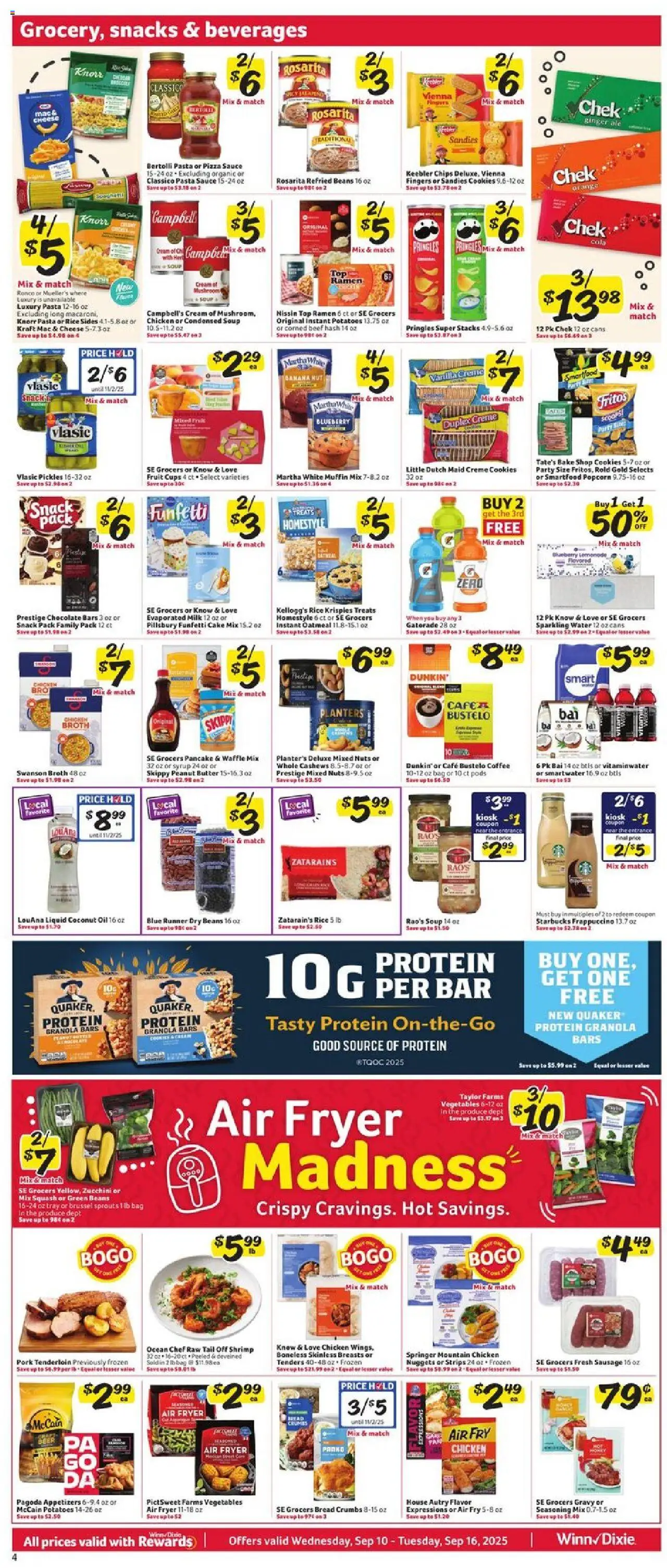 Winn Dixie Weekly Circular - LA - valid from 10.09.2025 | Page: 5 | Products: Butter, Pizza, Rice, Water
