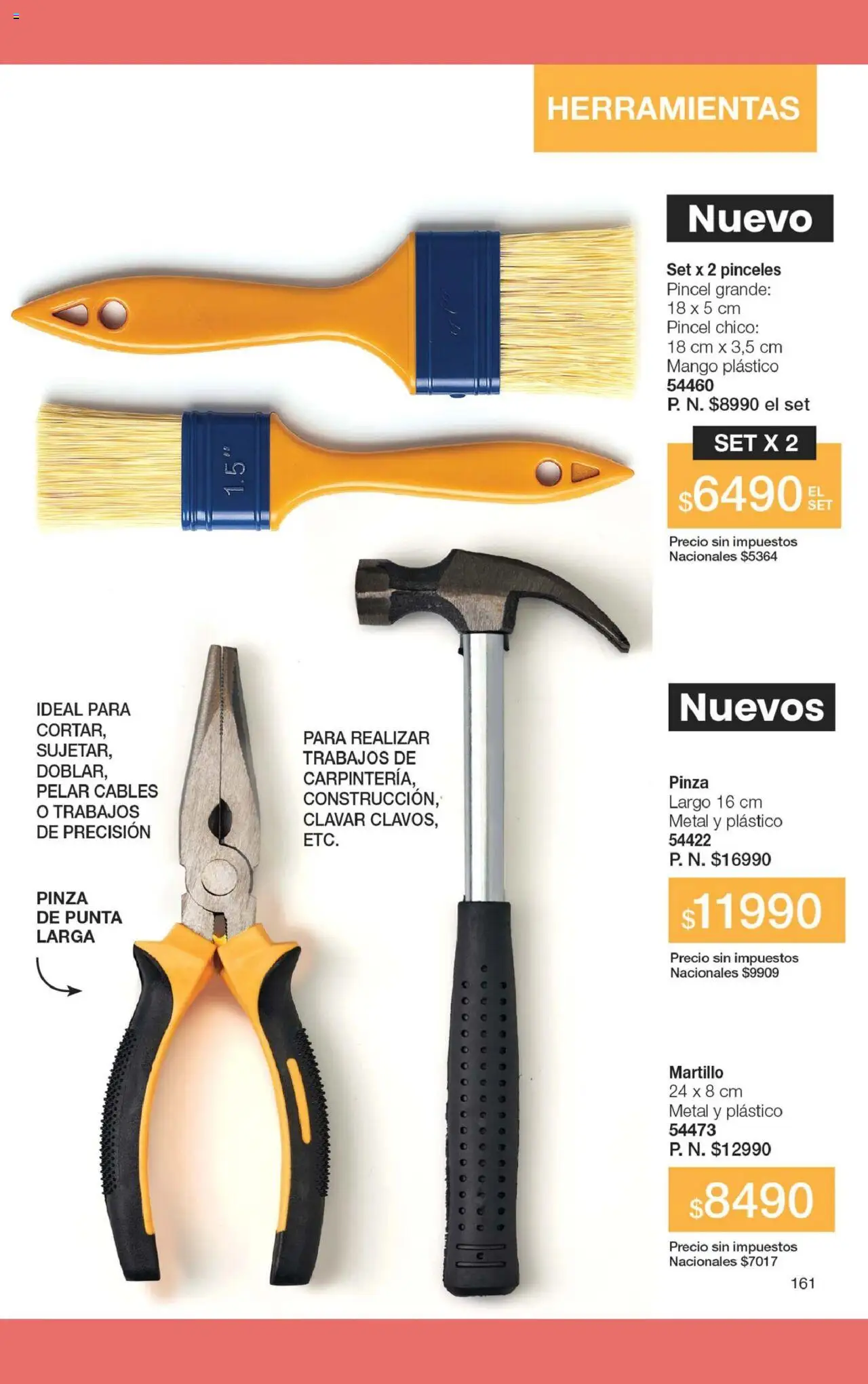 Gigot catálogo │ válido desde el 12.08.2025 | Página: 167 | Productos: Martillo, Pinza, Pincel, Mango