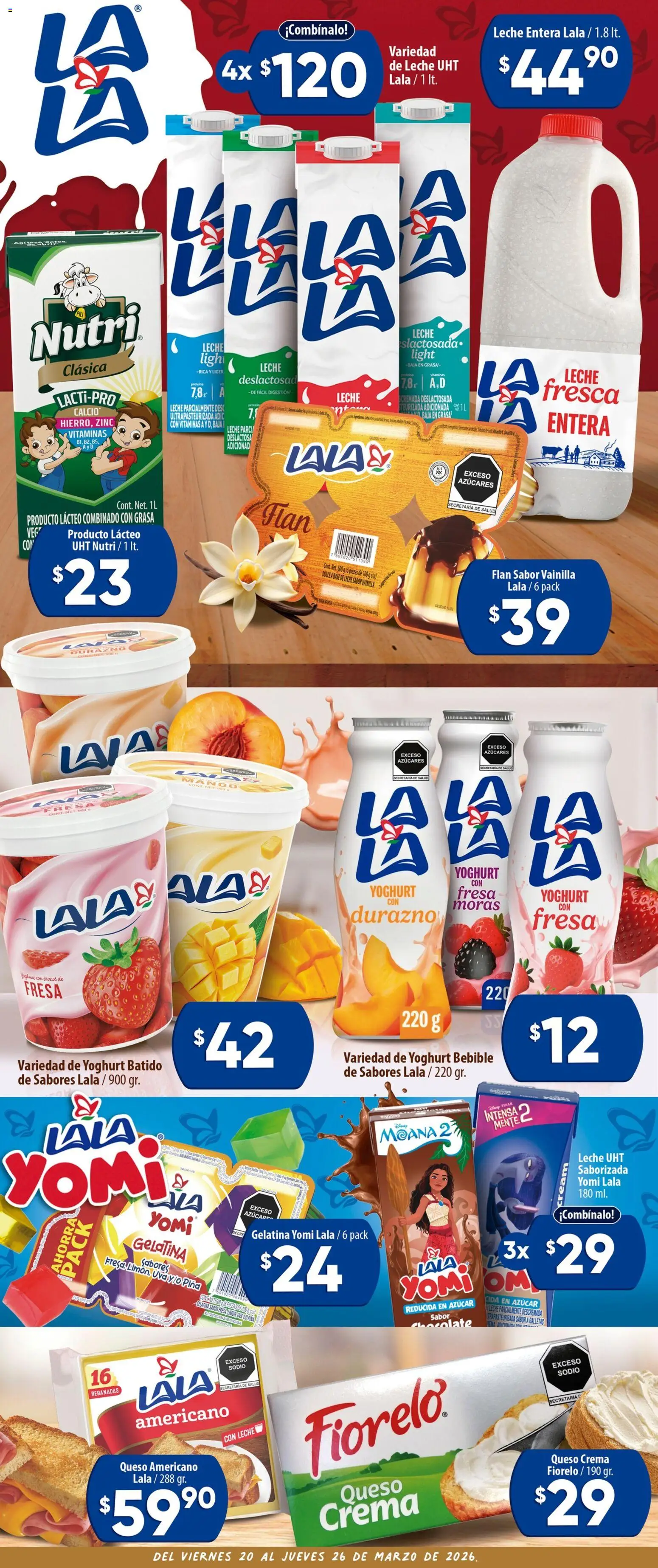 Nuevas ofertas de Calimax válidas en toda la República Mexicana desde el 20.03.2026. ¡Encuentra las mejores ofertas en Calimax folleto Rosarito! | Página: 3 | Productos: Queso crema, Mango, Queso, Uva